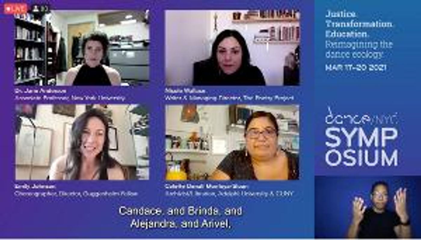 Dance/NYC Holds First All Digital Symposium Featuring Dr. Aimee Meredith Cox, Gregory King, Ni'Ja Whitson and More  Image