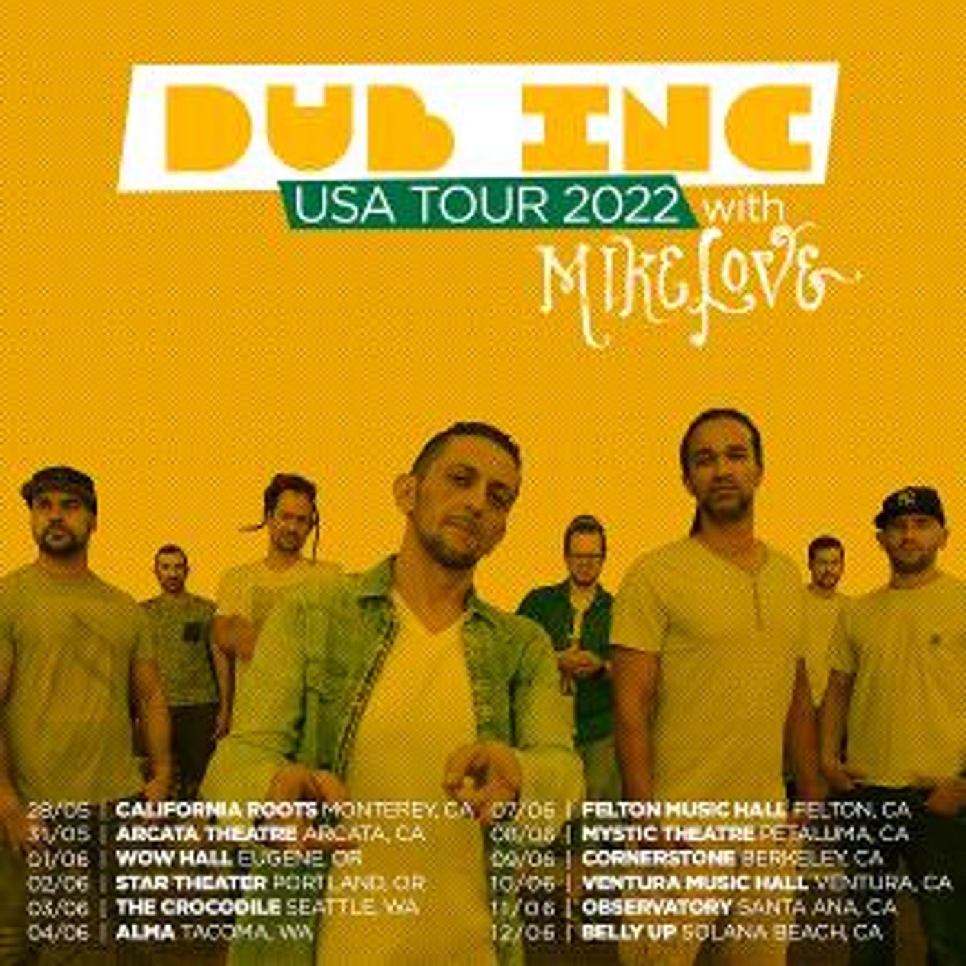 International Reggae Band Dub Inc Announces Their Solana Beach Debut At Belly Up, June 12  Image