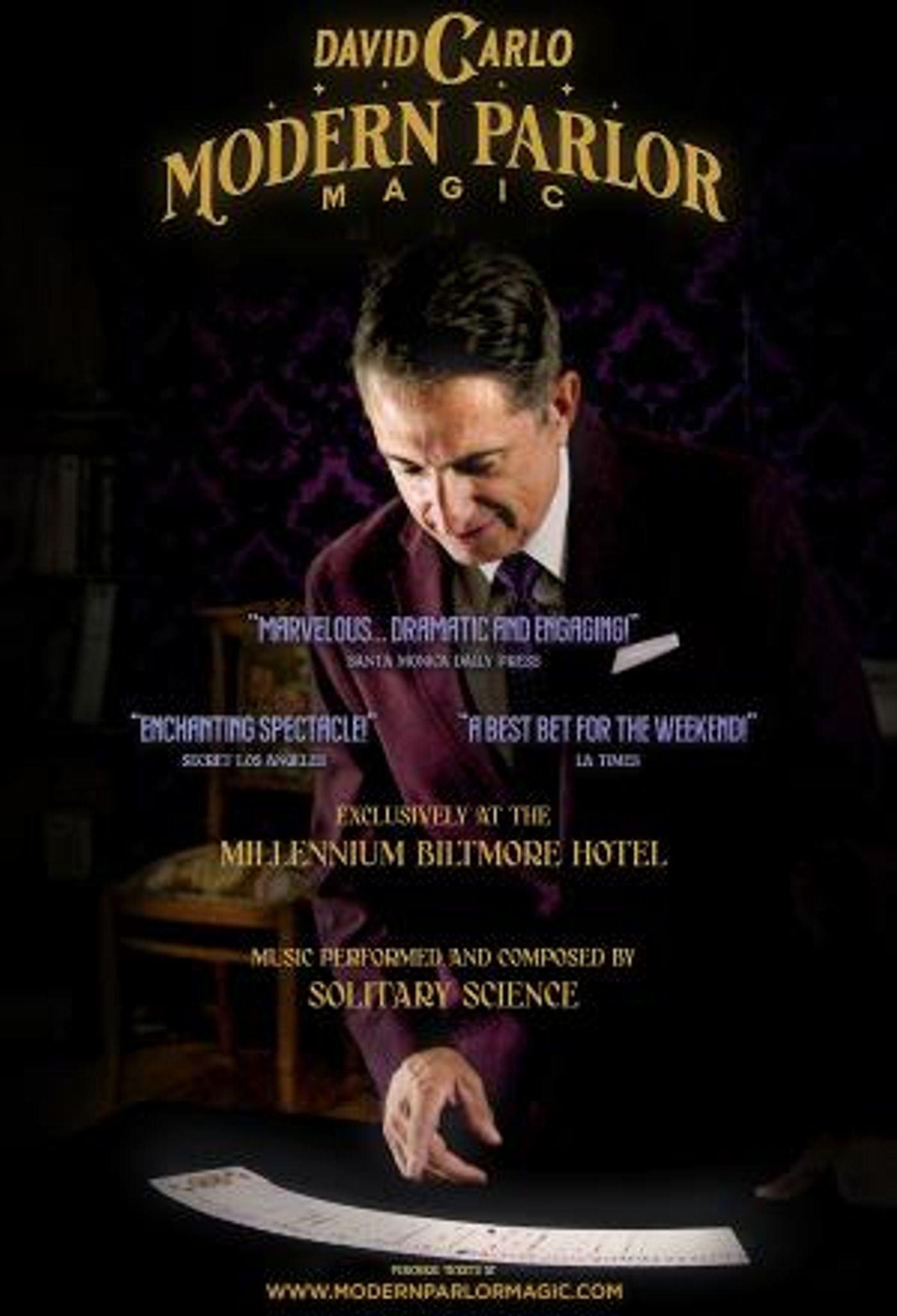 MODERN PARLOR MAGIC Show Launches Residency At Iconic Millennium Biltmore Hotel  Image