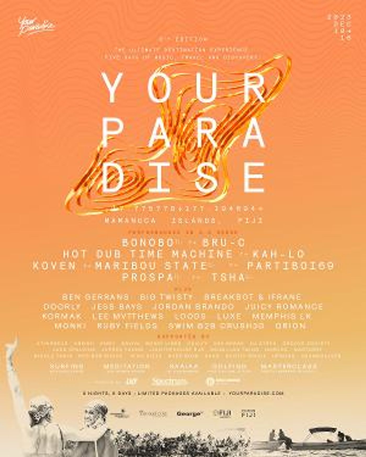 Bonobo, Maribou State, TSHA, And More Set For Your Paradise 2023 Lineup In Fiji  Image