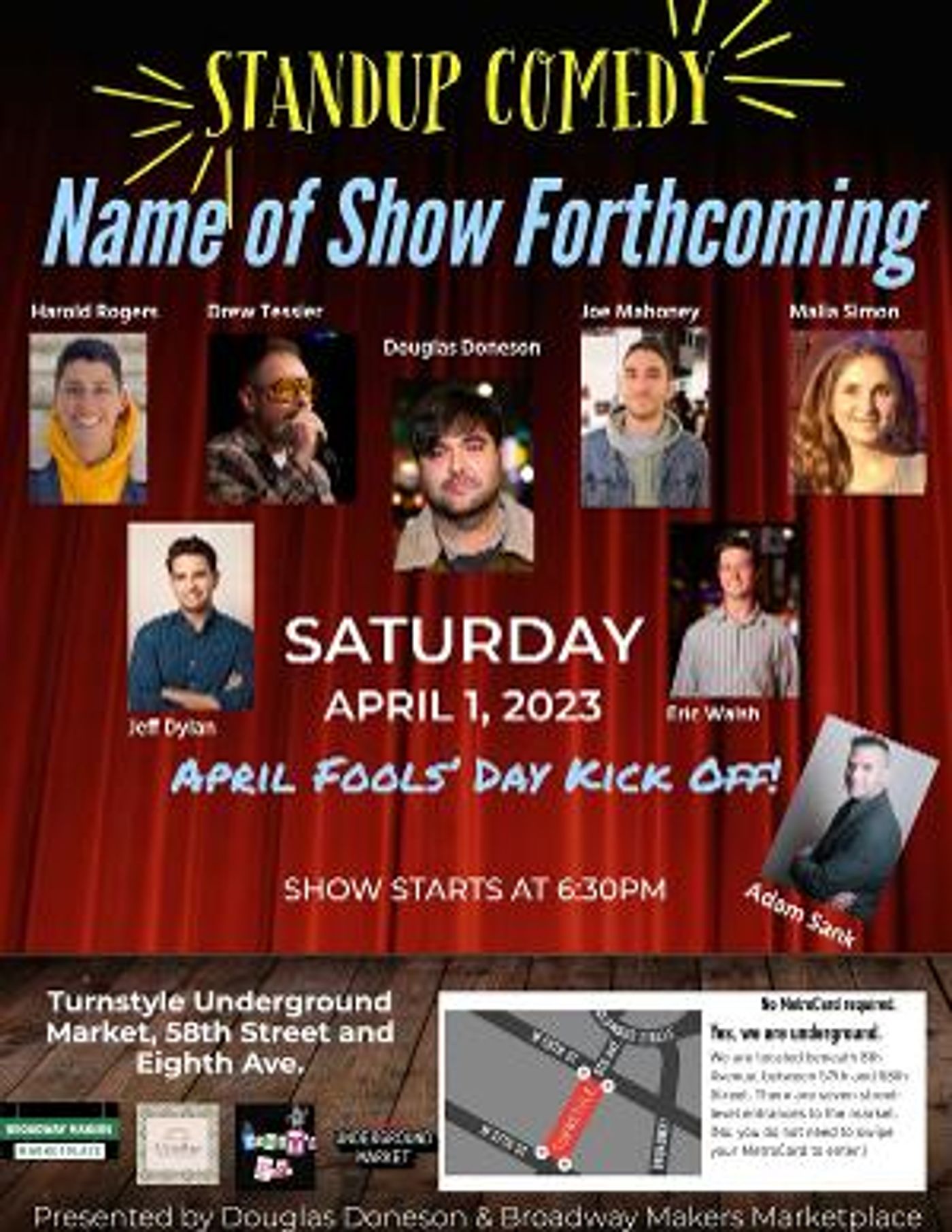 Broadway Pop Up Brings Comedy To Turnstyle  Image