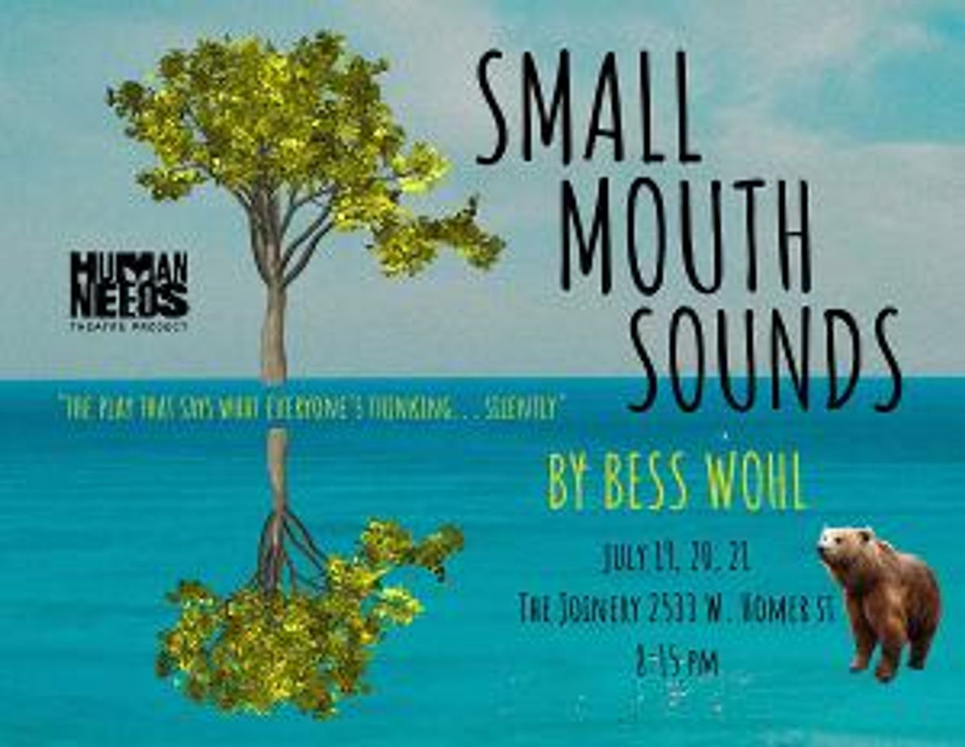 SMALL MOUTH SOUNDS Comes To The Joinery Chicago, Presented By Human Needs Theatre Project  Image