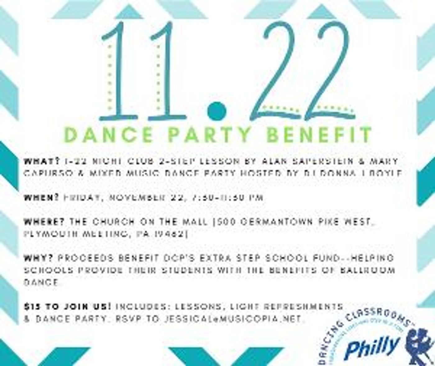 Dancing Classrooms Philly Teaching Artist Donna J. Boyle Will Host Dance Lesson & Mixed Music Dance Party  Image
