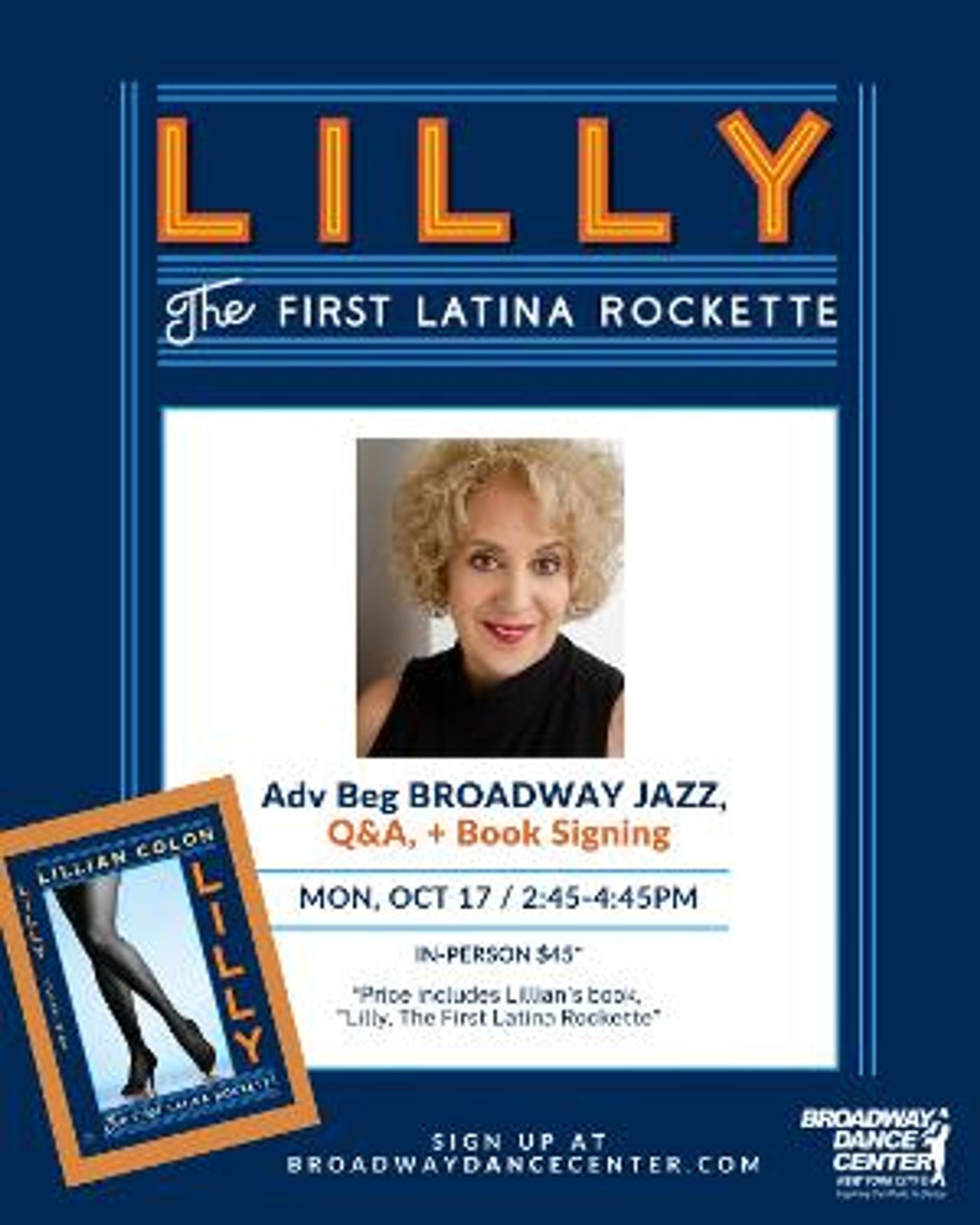 Lillian Colon, The First Latina Radio City Rockette, to Host Dance Class And Book Signing at Broadway Dance Center  Image