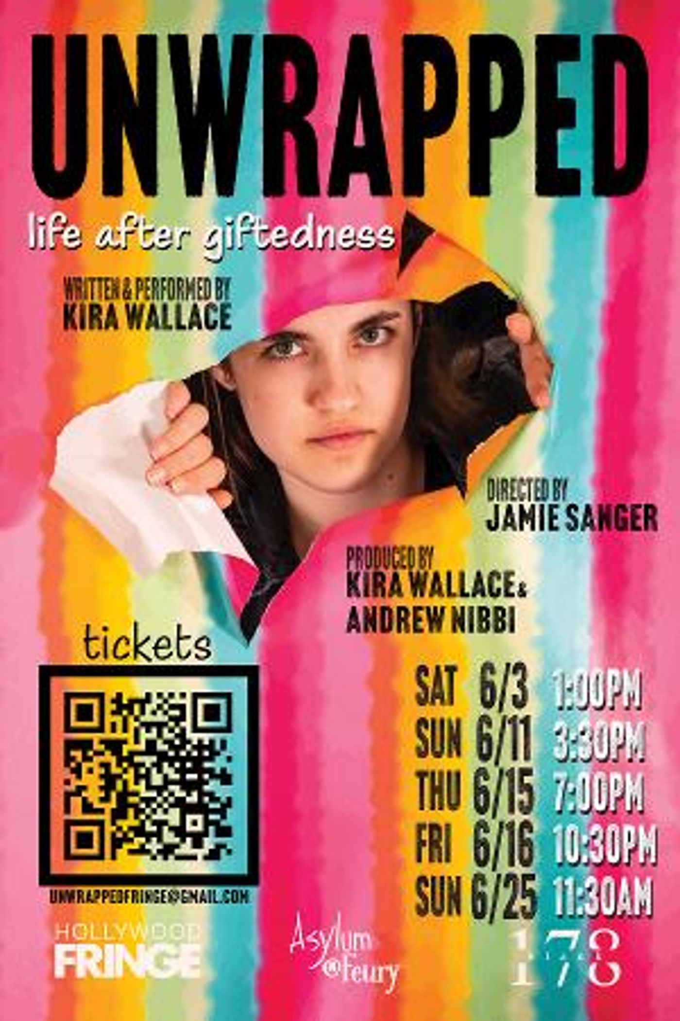 Kira Wallace's Award-Winning Debut Play UNWRAPPED: LIFE AFTER GIFTEDNESS To Premiere At Hollywood Fringe Festival  Image