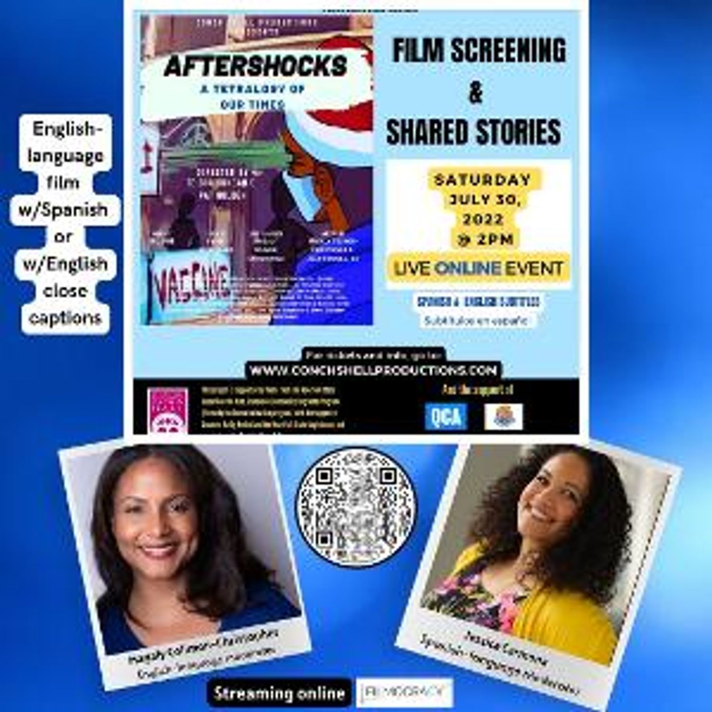 AFTERSHOCKS Screening to be Inclusive To Spanish Speaking And Hearing Impaired English-Language Audiences  Image