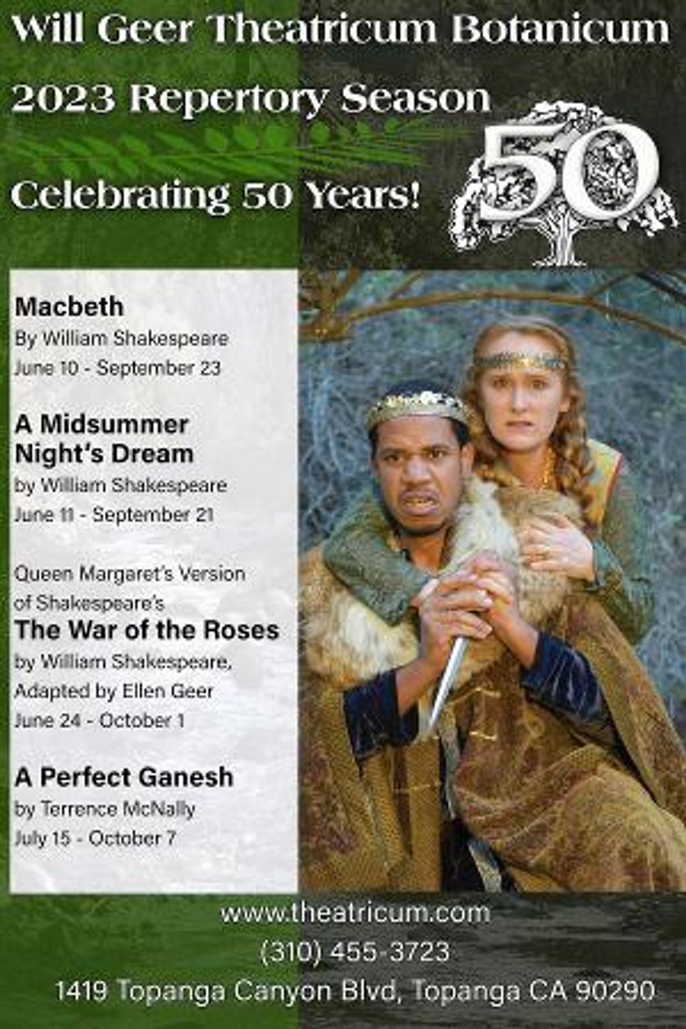 Will Geer Theatricum Botanicum Announces 50th Anniversary Summer Season In 2023  Image