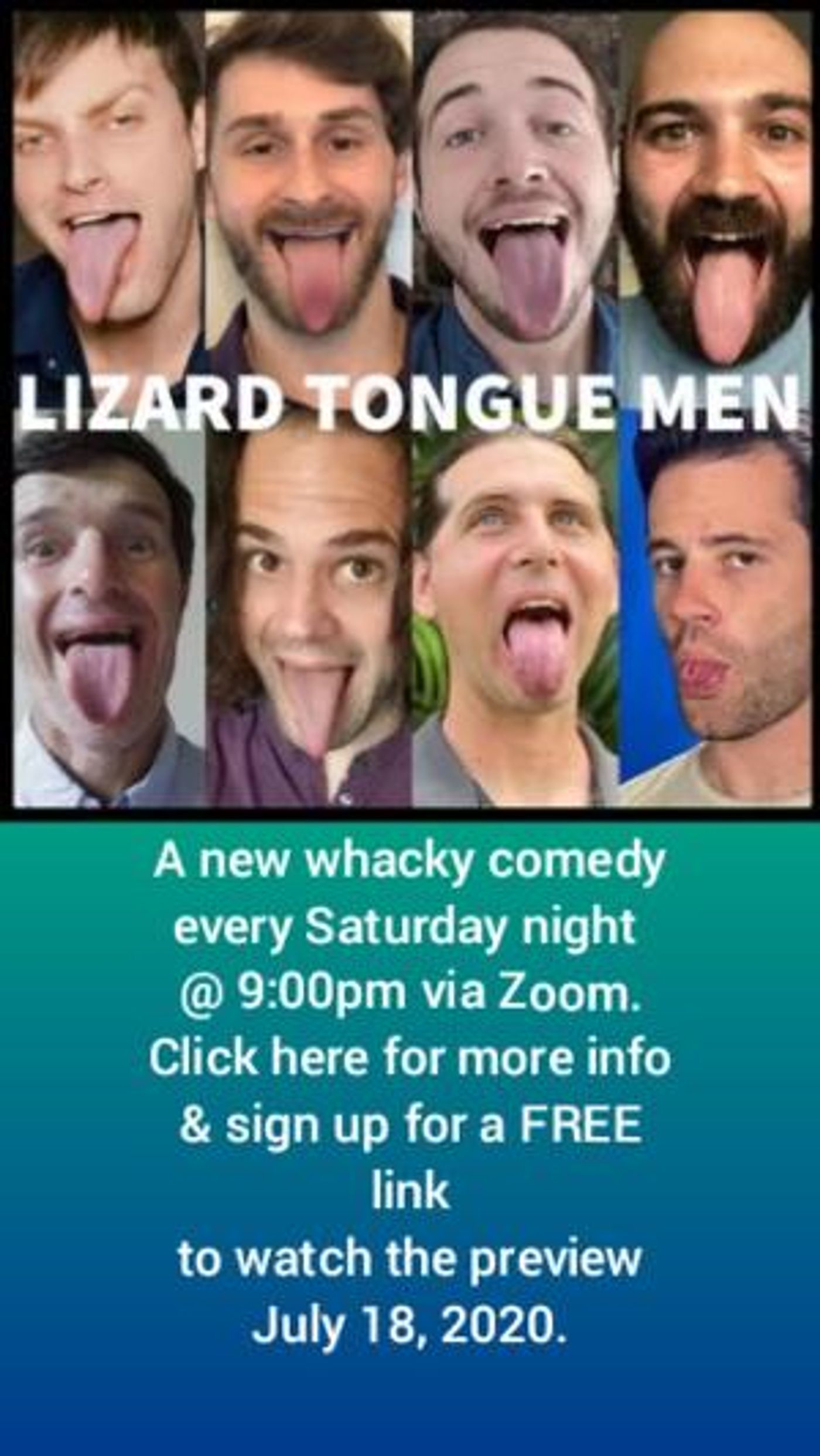 Lizard Tongue Men Present New Show in July  Image