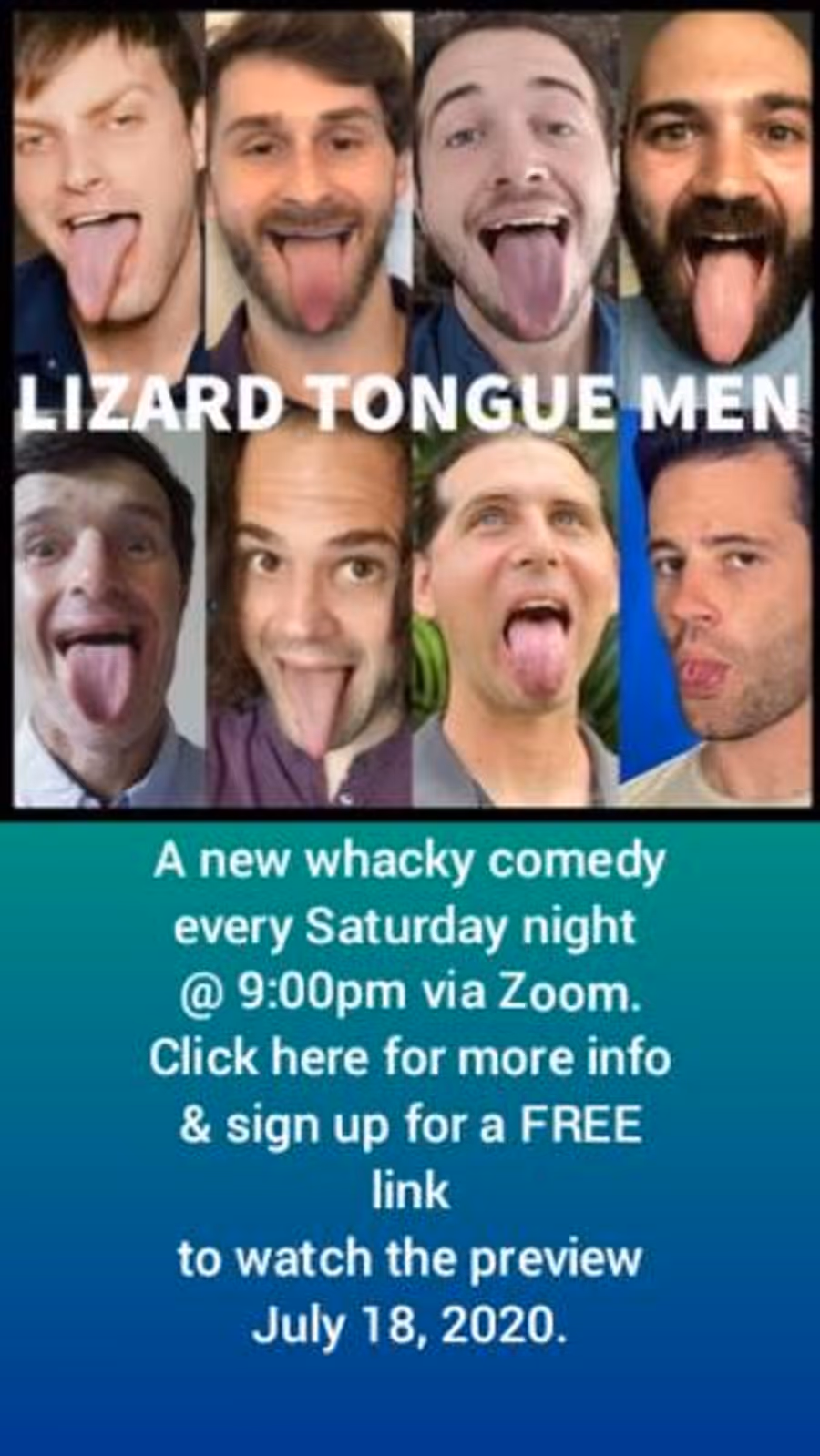 Lizard Tongue Men Present New Show in July Image