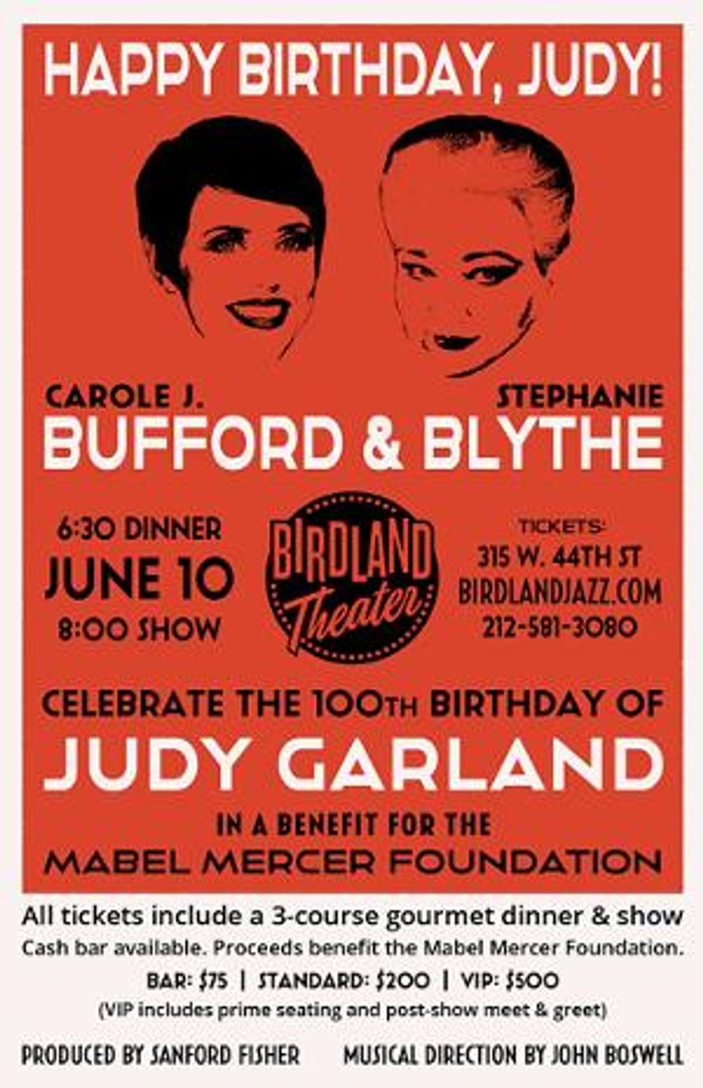 Carole J. Bufford & Stephanie Blythe Sing Out HAPPY BIRTHDAY, JUDY in Their First Duo-Concert Together  Image