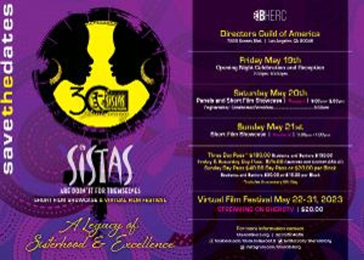 SISTAS ARE DOIN' IT FOR THEMSELVES Short Film Showcase And Virtual Film Festival Celebrates 30th Anniversary This May  Image