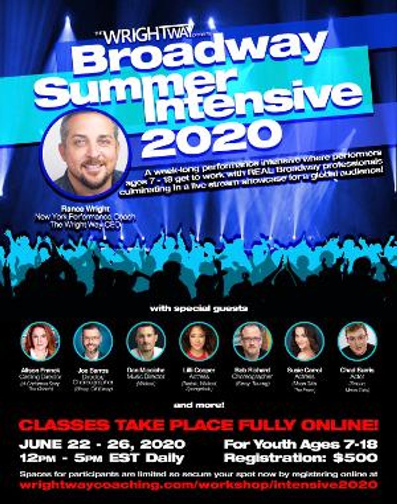 The Wright Way Coaching Announces Online Broadway Summer Intensive Image
