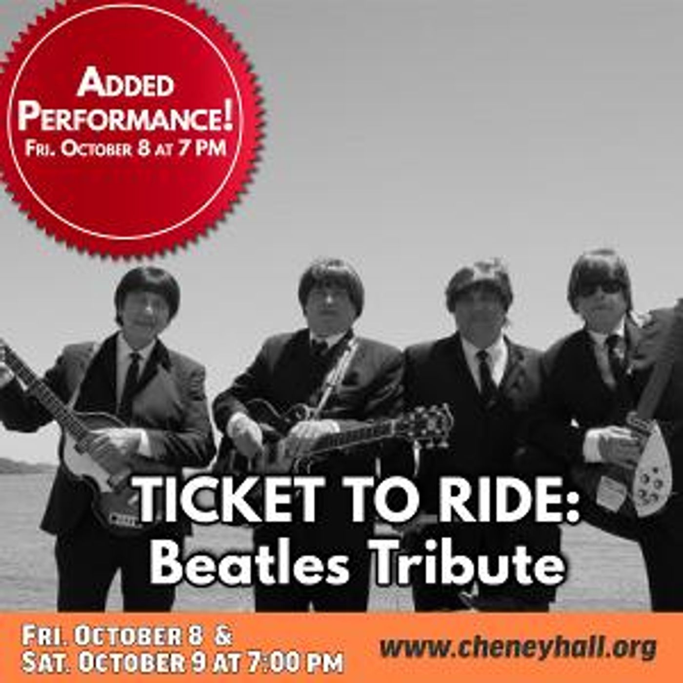 Beatles Tribute TICKET TO RIDE to be Presented at Cheney Hall  Image