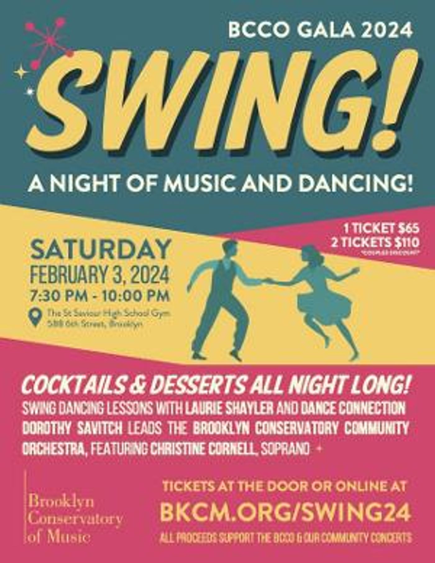 The Brooklyn Conservatory Community Orchestra to Present BCCO Gala: SWING!  Image