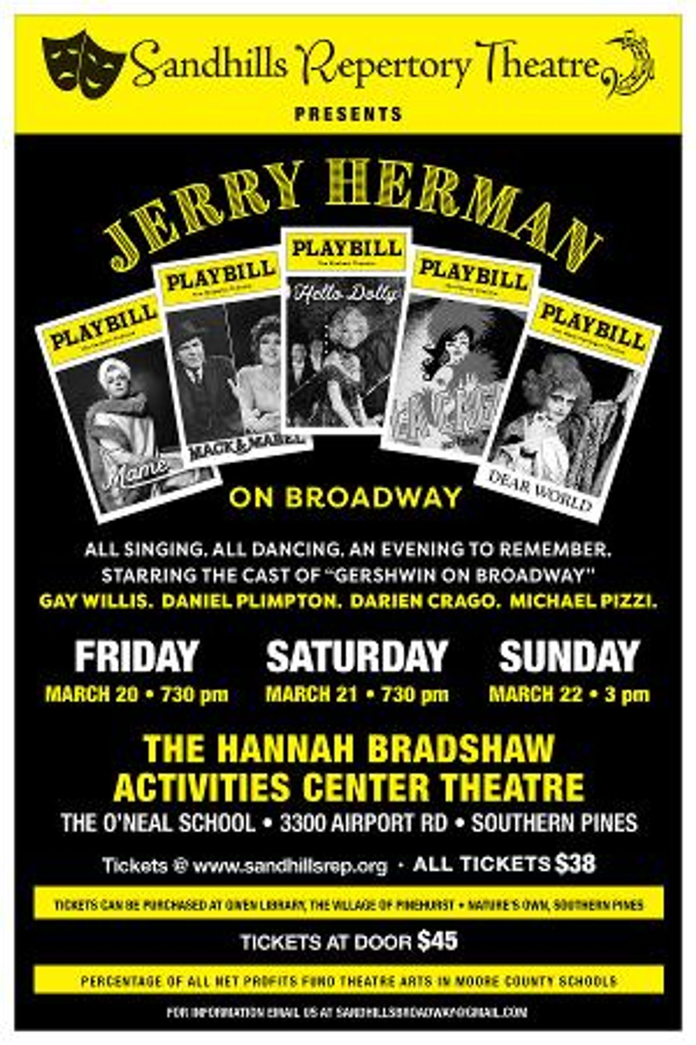 Jerry Herman On Broadway Comes to Sandhills Repertory Theatre  Image