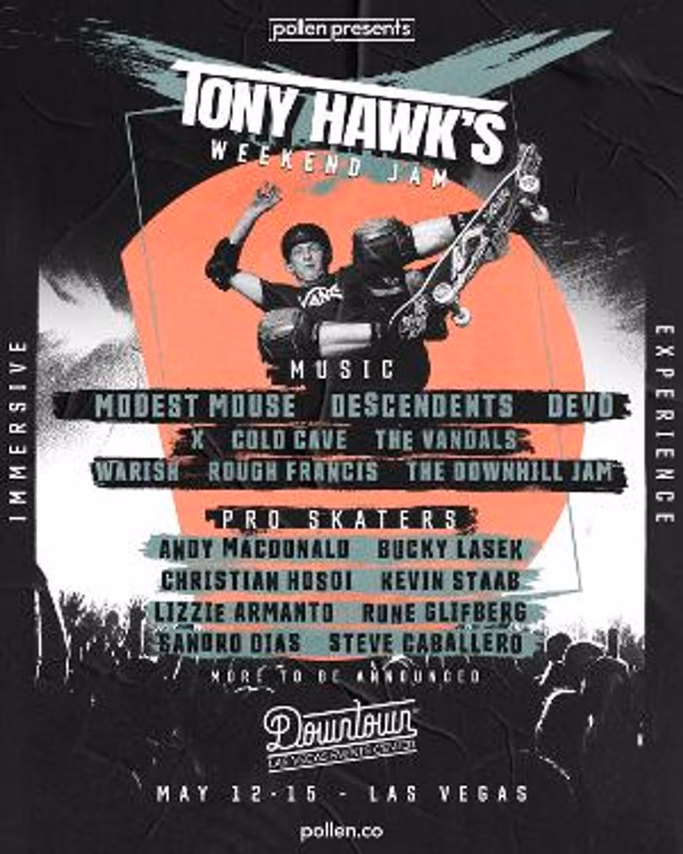 Tony Hawk Announces Lineup For Multi-Day Music And Skate Experience In Las Vegas  Image
