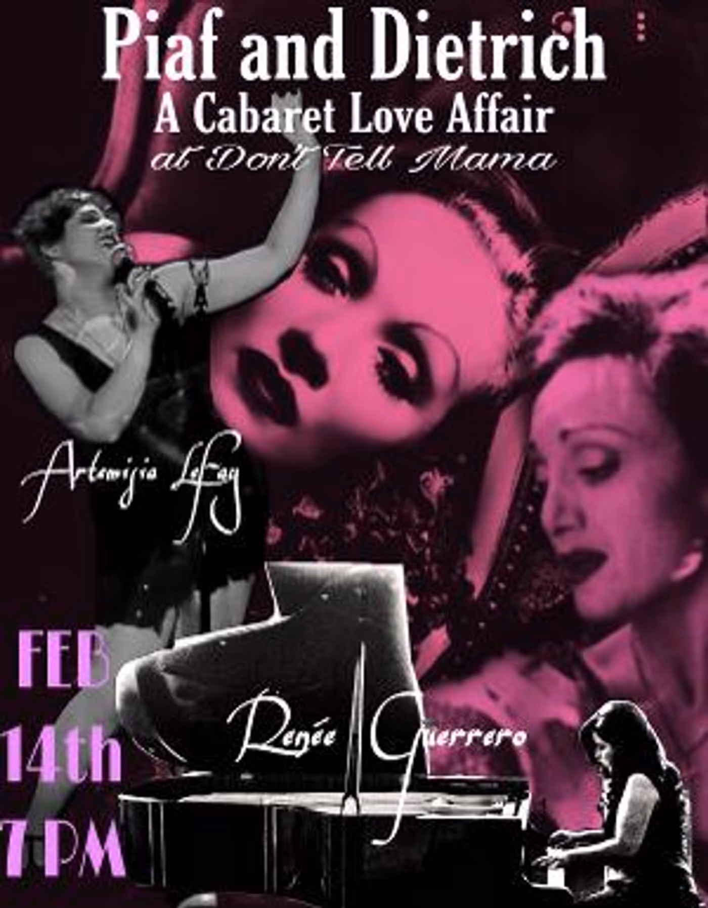PIAF & DIETRICH: A CABARET LOVE AFFAIR Announced at Don't Tell Mama  Image