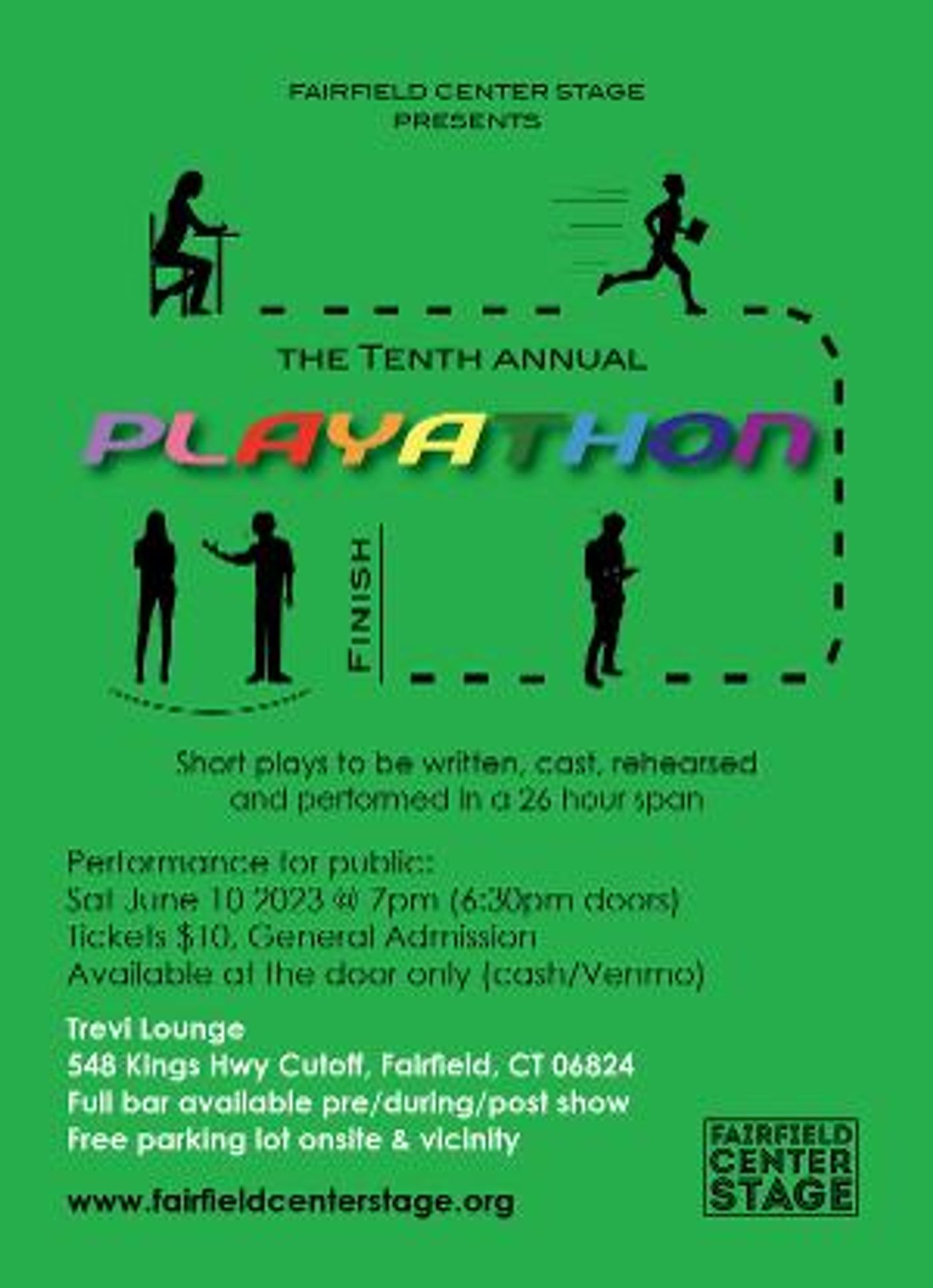 Fairfield Center Stage to Present The Tenth Annual PLAYATHON This Weekend  Image