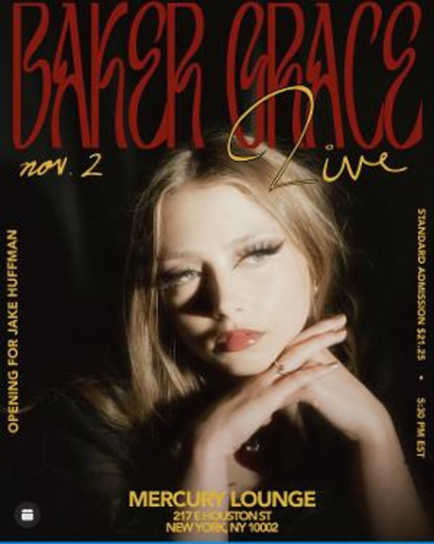 Baker Grace To Perform At Mercury Lounge On Thursday, November 2  Image
