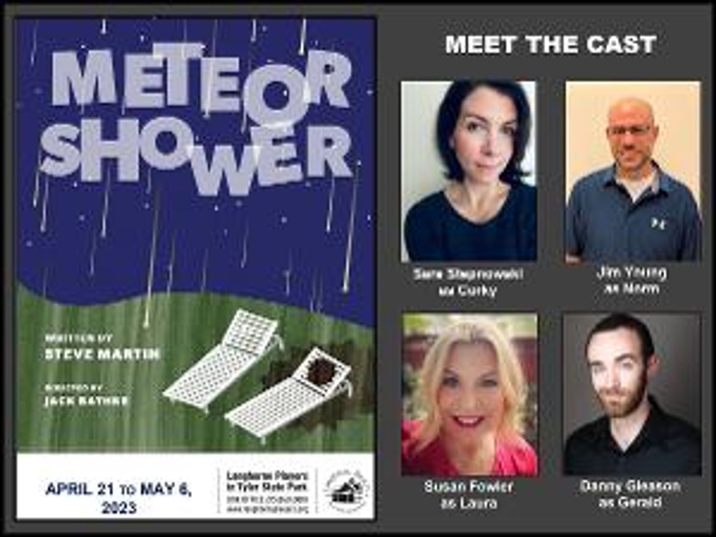 Langhorne Players Open 2023 Summer Season With Steve Martin's METEOR SHOWER  Image