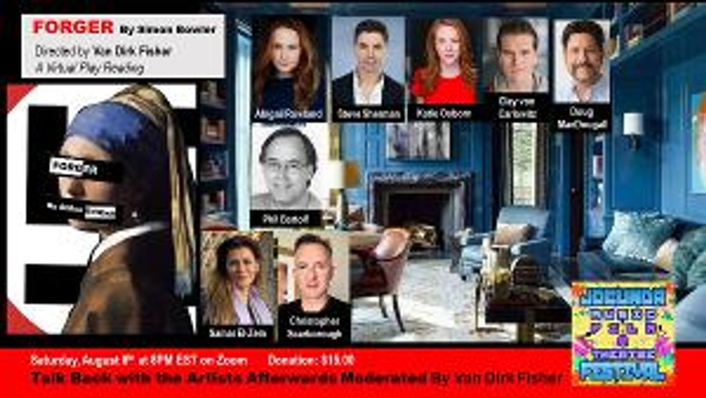 THE JOCUNDA FESTIVAL Presents Virtual Play Reading of Simon Bowler's FORGER  Image