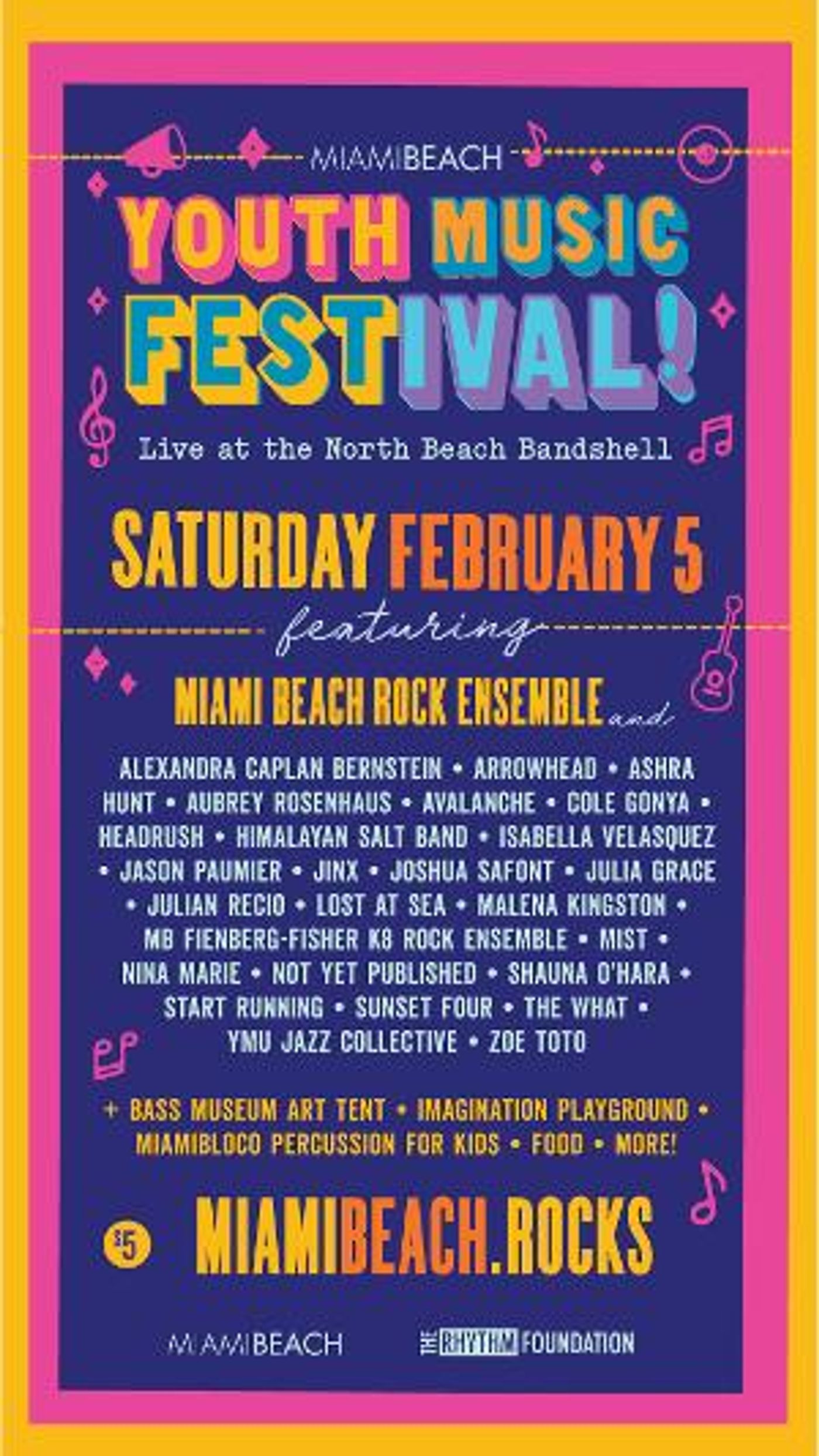 The 6th Annual Miami Beach Youth Music Festival Set For February 5th  Image