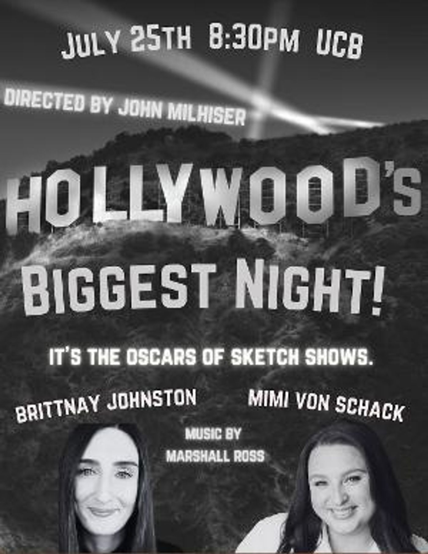 HOLLYWOOD'S BIGGEST NIGHT Returns To UCB Theater, July 25  Image