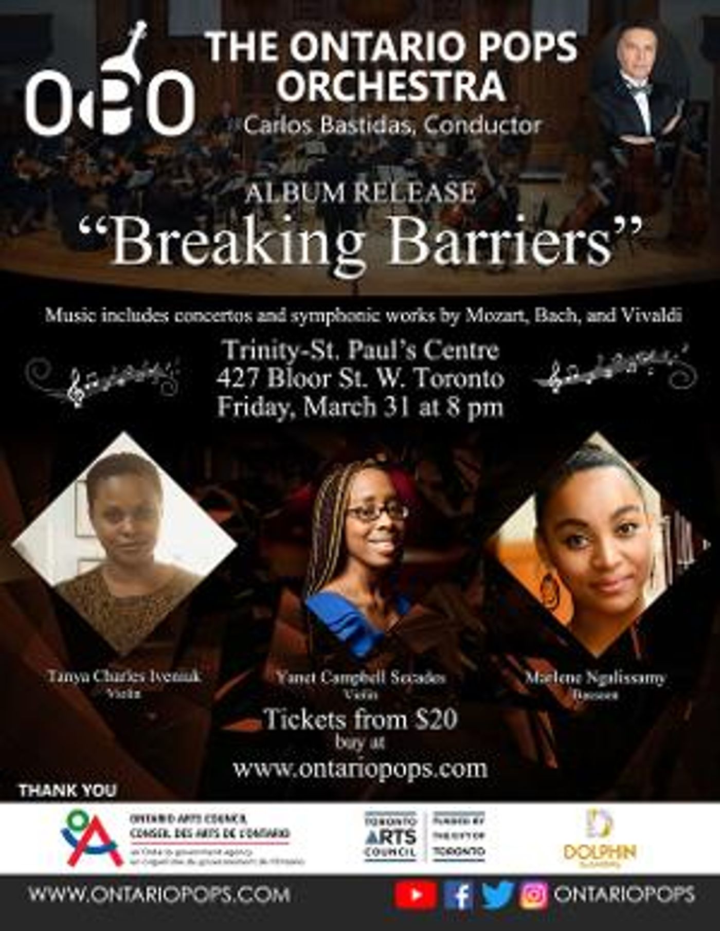Ontario Pops Orchestra To Celebrate Release Of Debut Album With Concert In Toronto BREAKING BARRIERS  Image
