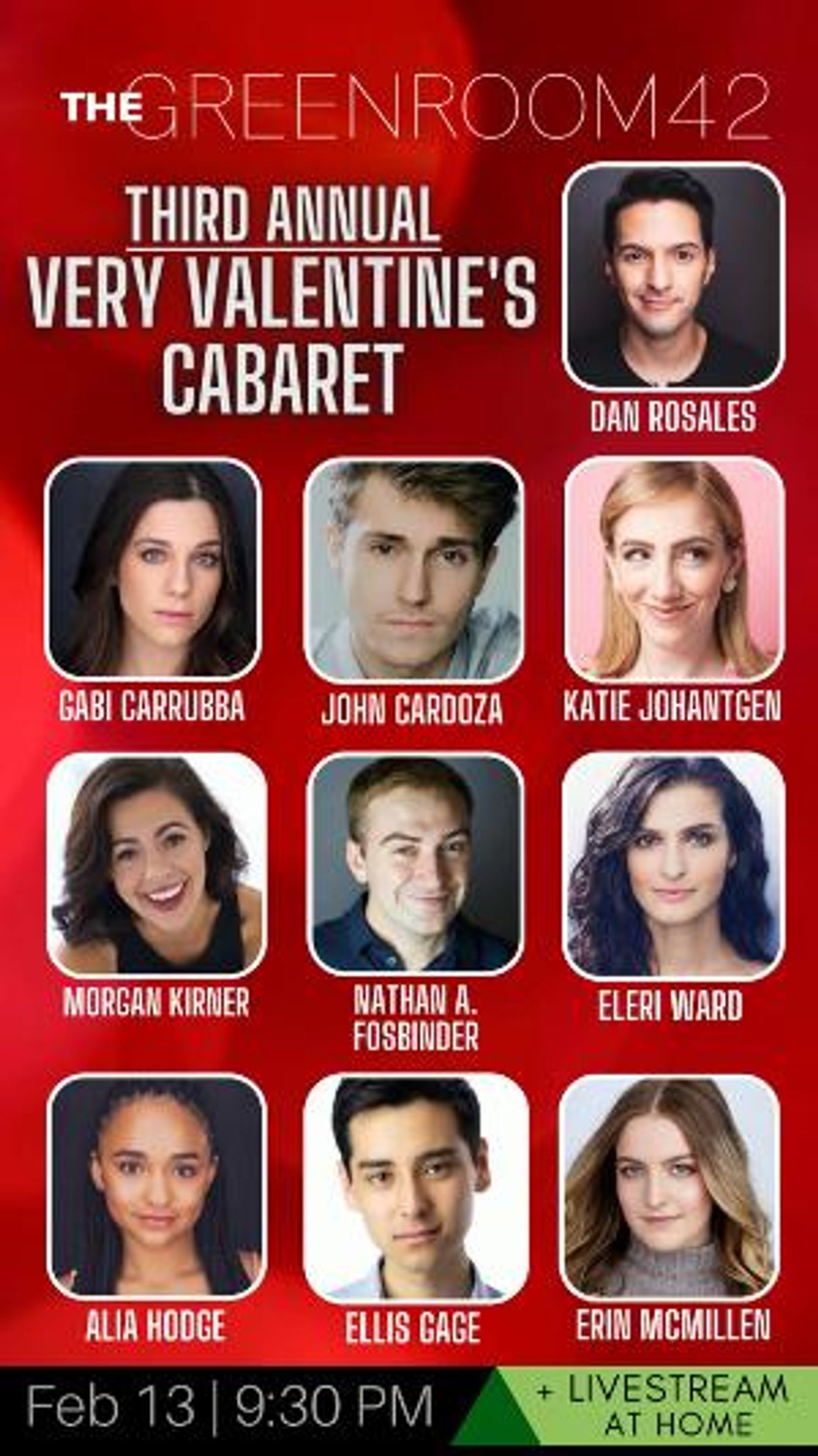 Nathan Fosbinder to Present Third Annual VERY VALENTINE'S CABARET at The Green Room 42  Image