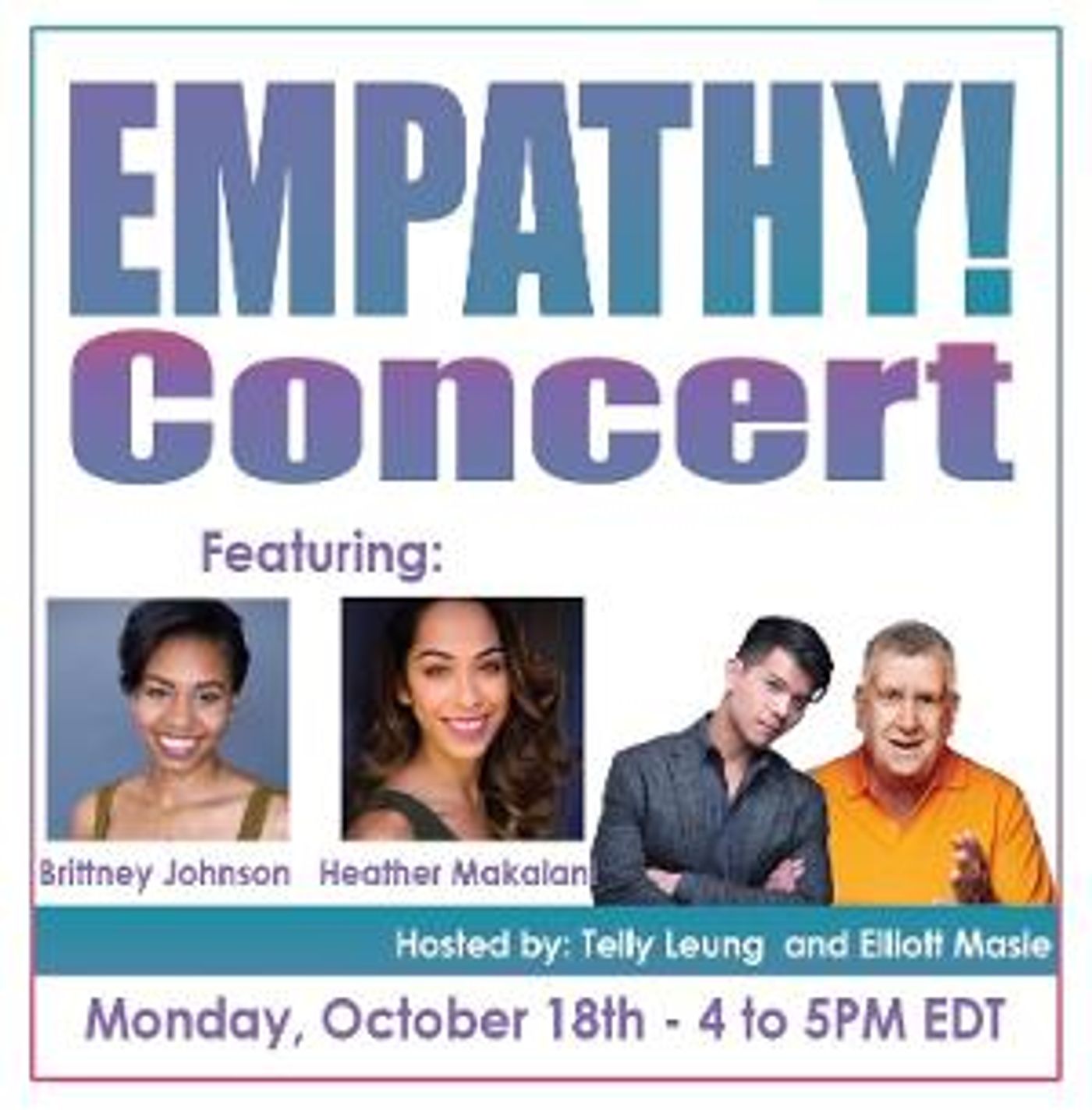 Telly Leung, Heather Makalani & Brittney Johnson to Take Part in  38th EMPATHY CONCERT  Image