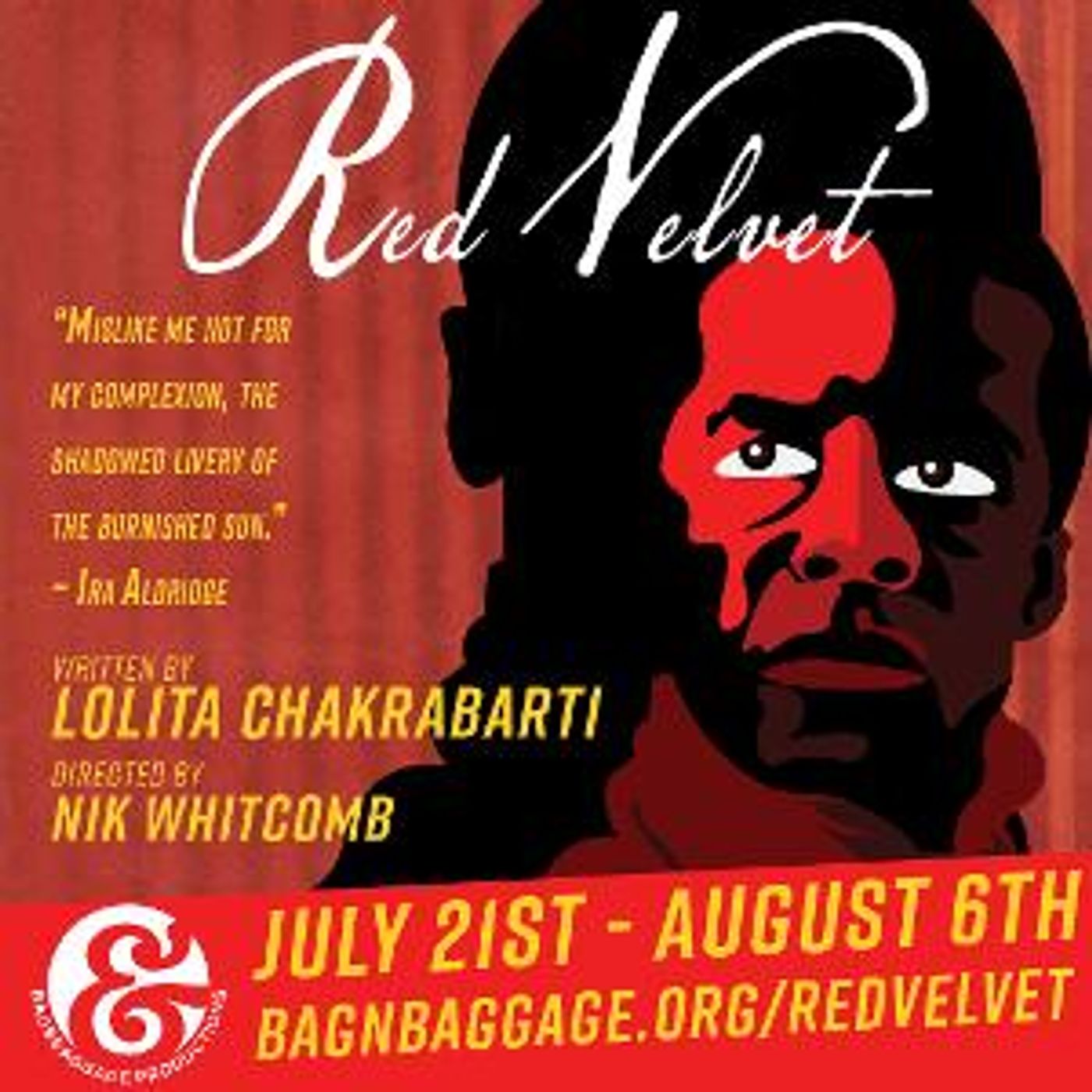 Backstage Drama, Black Excellence, And The Echoes Of Theatre History Ring Out In Red Velvet At Bag&Baggage Productions  Image