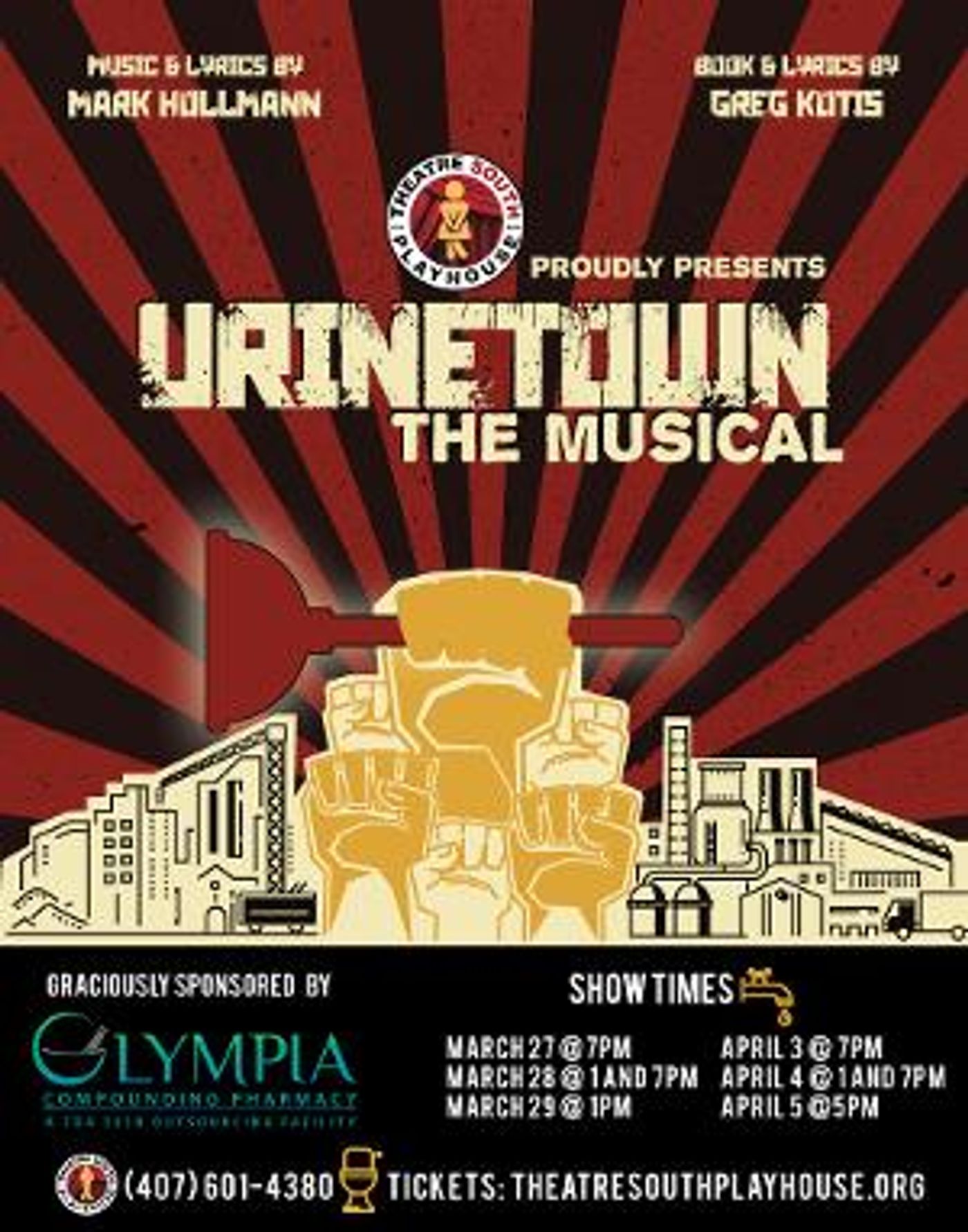 Rehearsals Have Begun For The Hit Musical Comedy, URINETOWN, THE MUSICAL!  Image