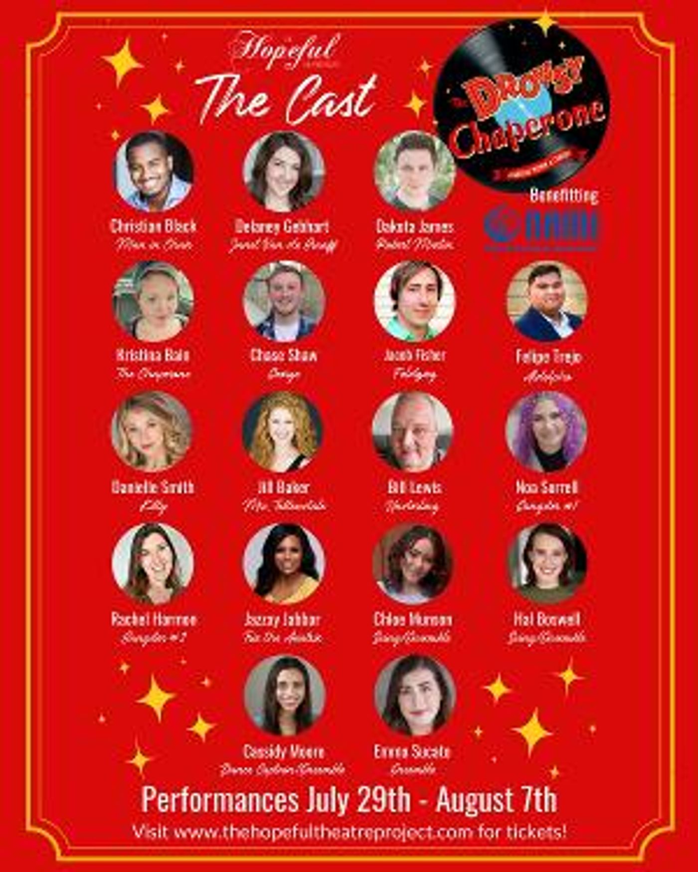 The Hopeful Theatre Project Announces Their Cast For THE DROWSY CHAPERONE  Image