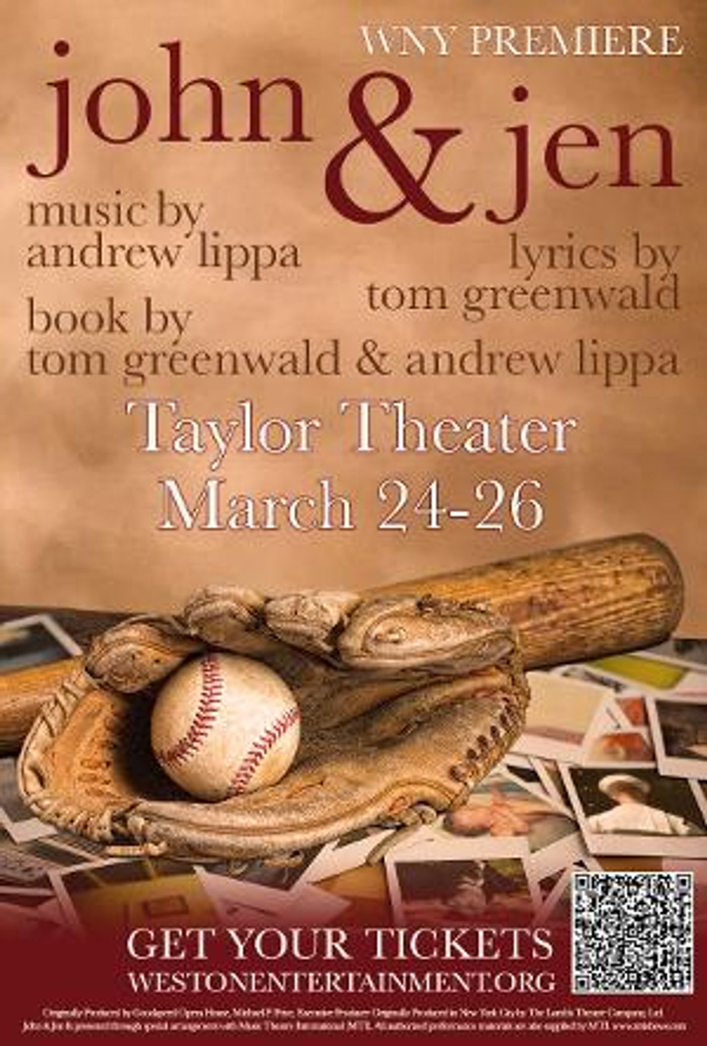 JOHN & JEN Western New York Premiere to Open at the Taylor Theater in March  Image