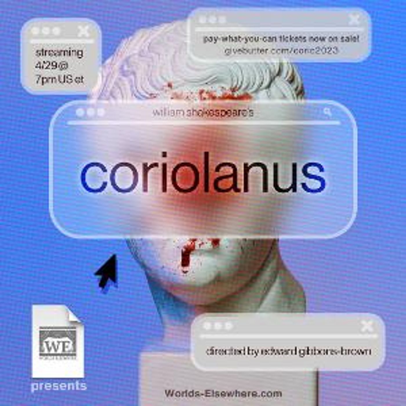 Virtual CORIOLANUS to be Presented by Worlds Elsewhere Theatre Company This Month  Image