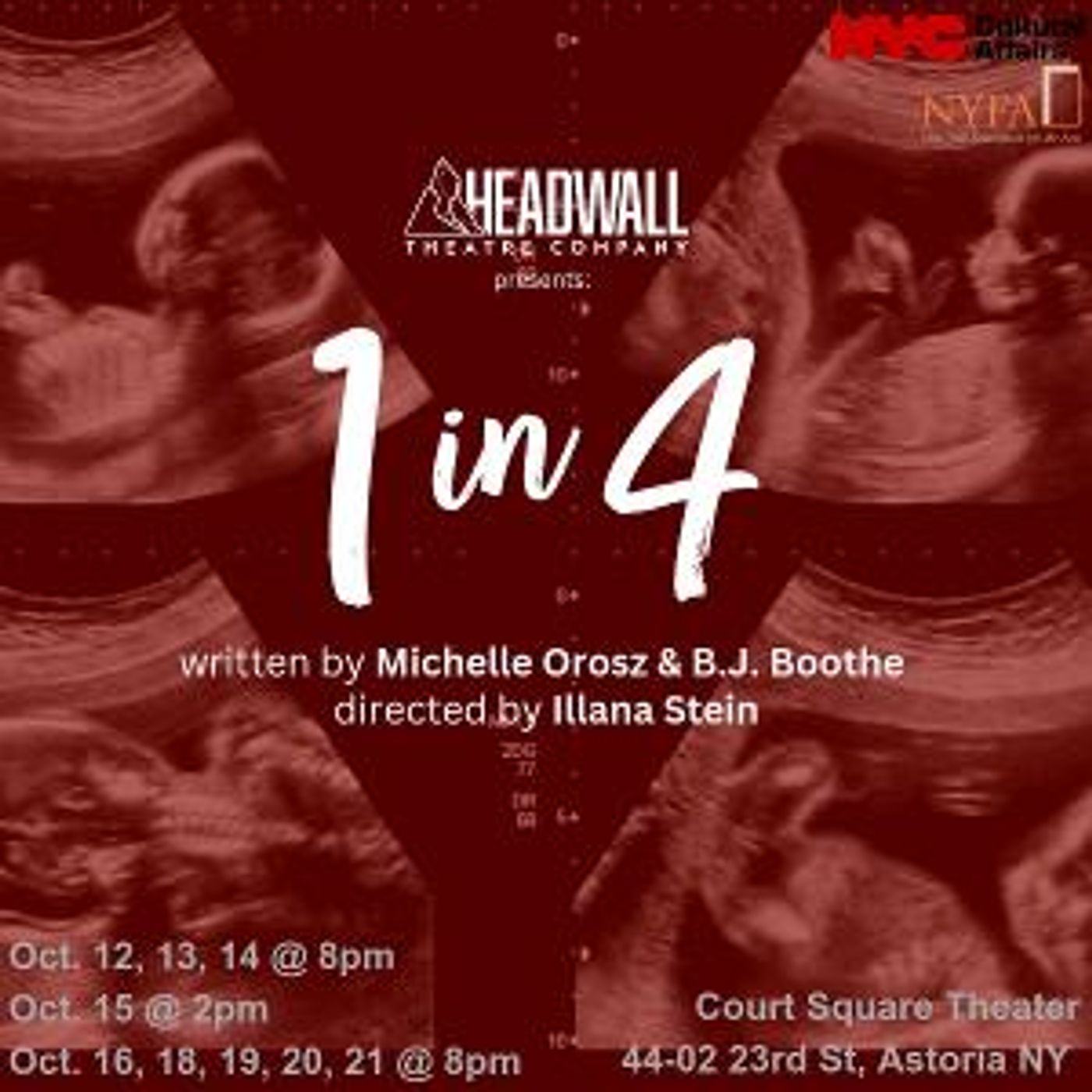 1 IN 4 Comes to Court Square Theatre in October  Image