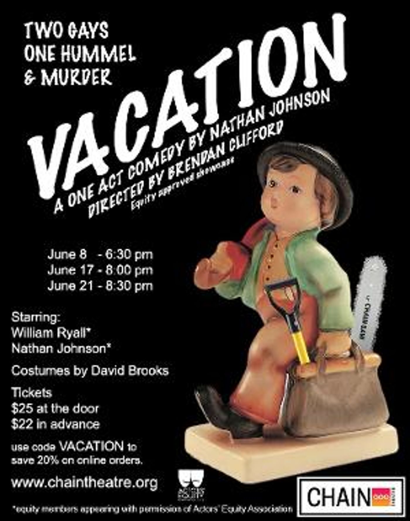 VACATION To Premiere At Chain Theatre One Act Festival In June  Image