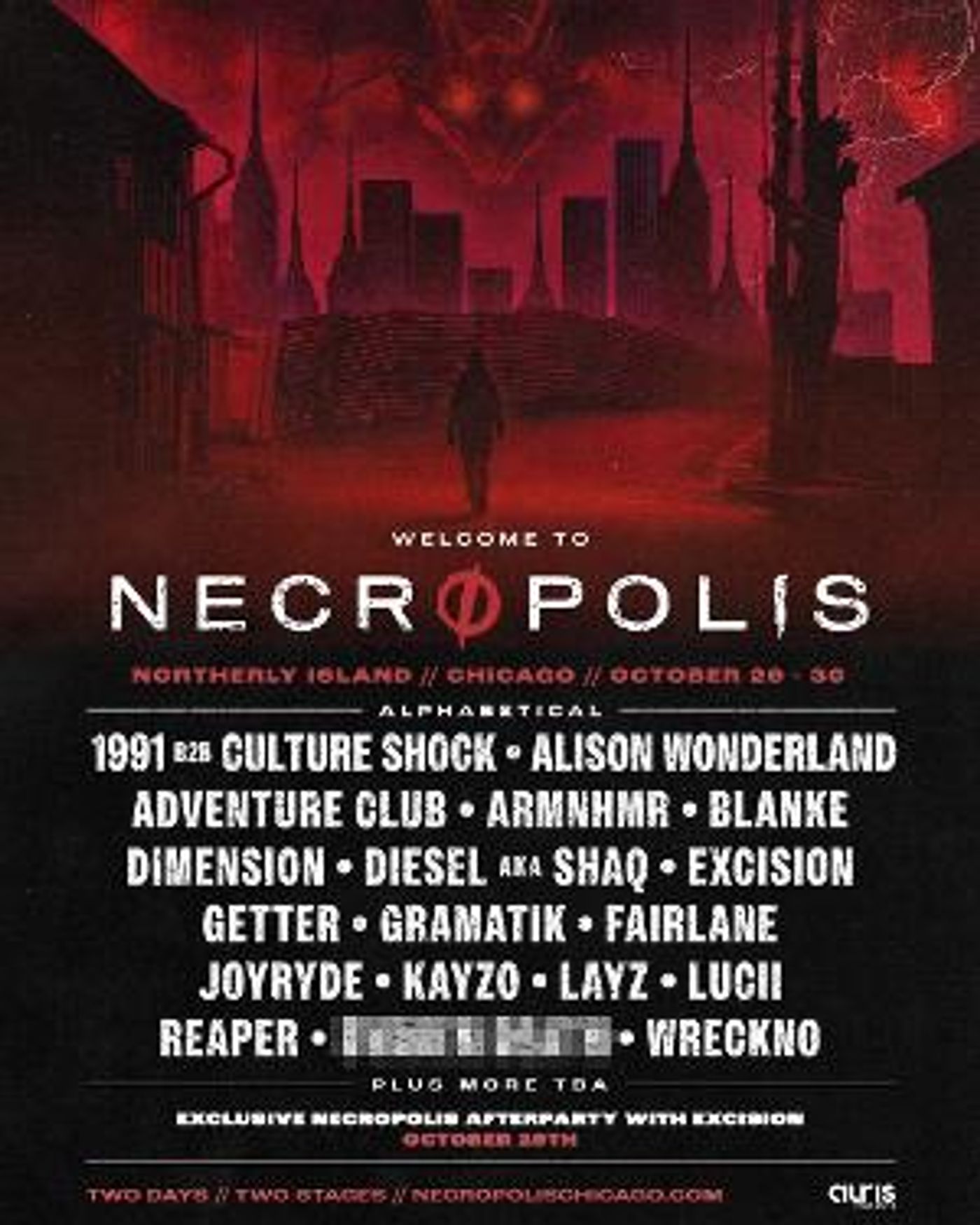 Necropolis Music Festival to Take Place at Northerly Island Over Halloween Weekend  Image