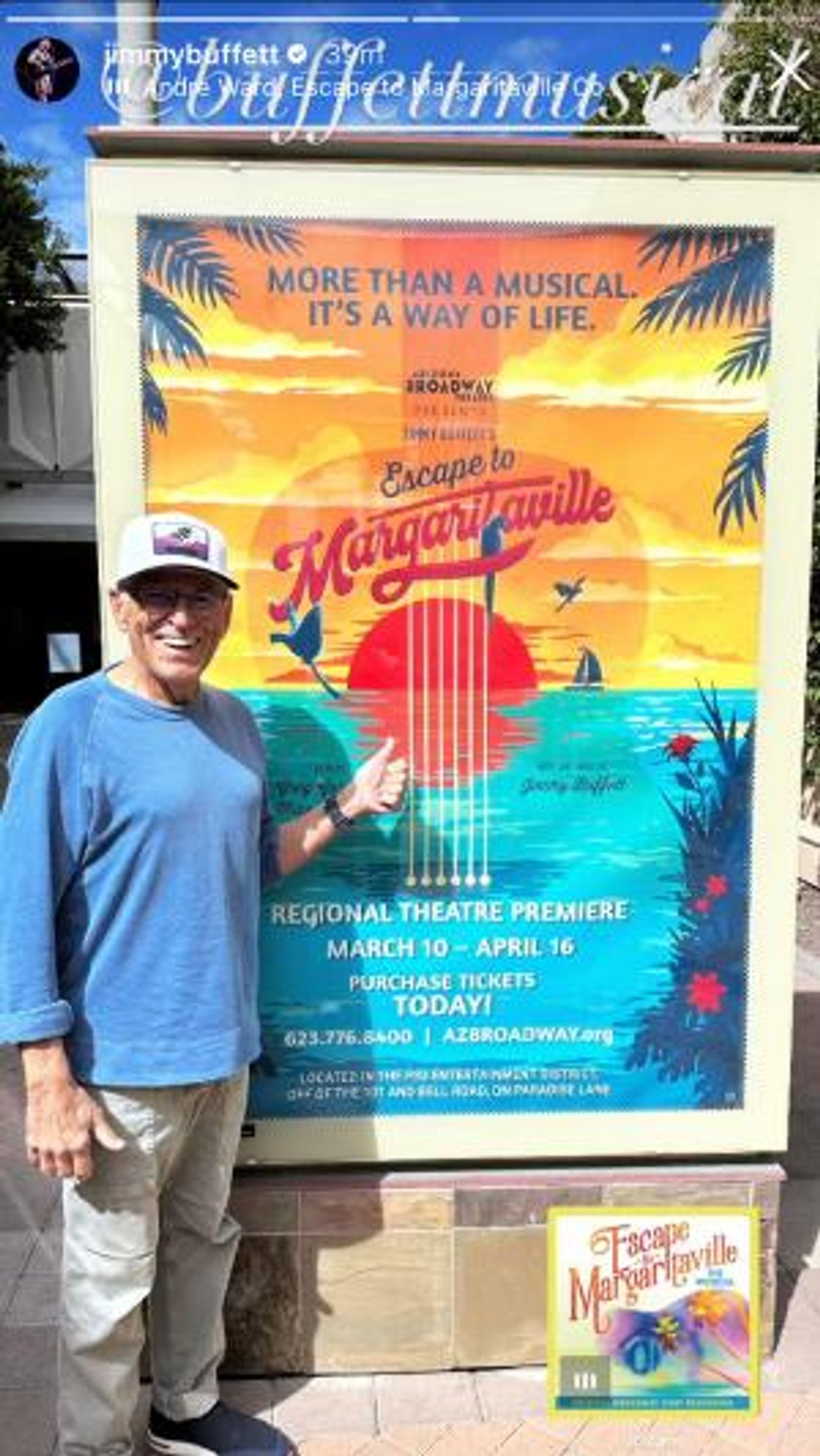 Jimmy Buffett Celebrates The Arizona Broadway Theatre Production of ESCAPE TO MARGARITAVILLE  Image