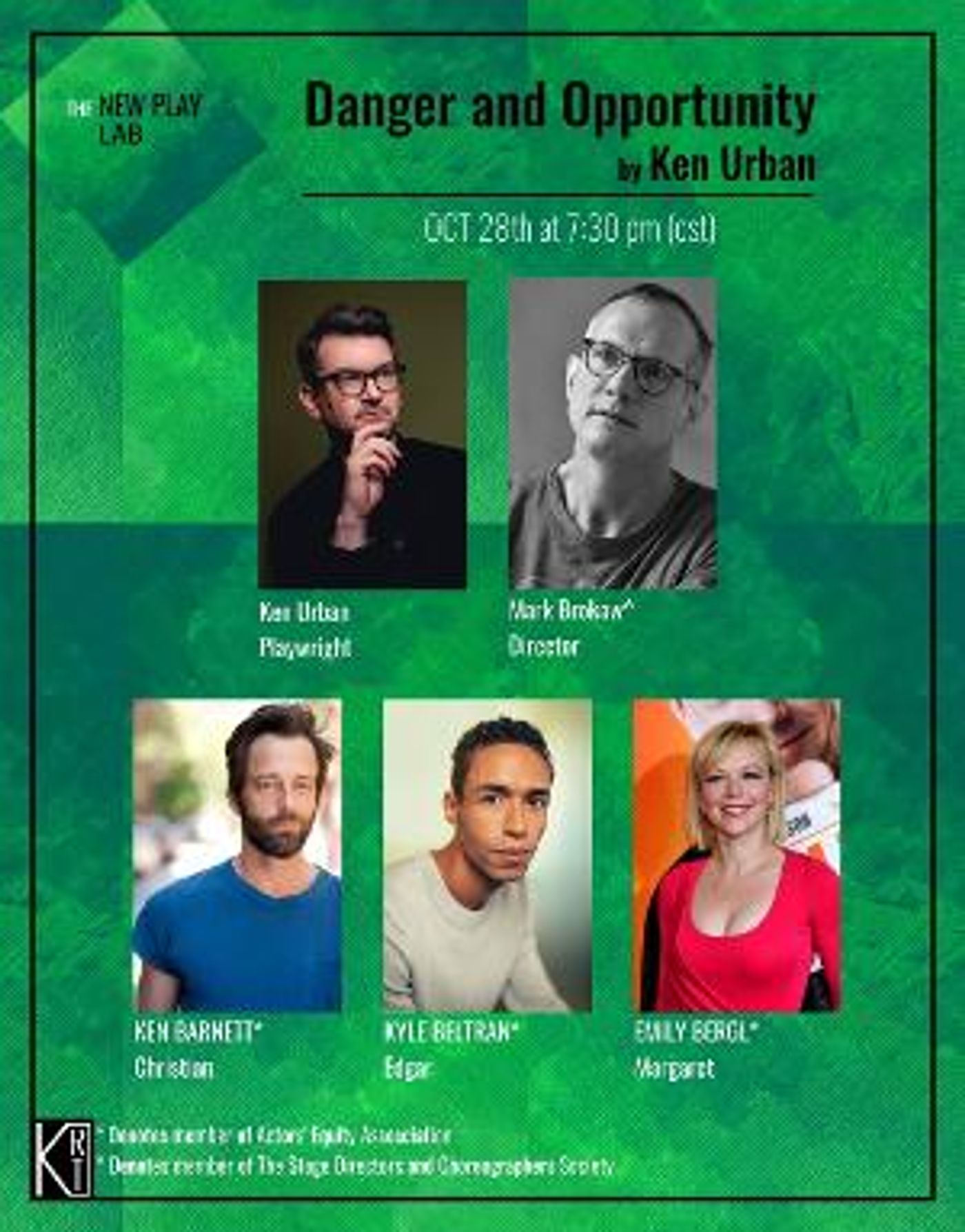 Mark Brokaw Directs Virtual Workshop Of DANGER AND OPPORTUNITY  Image