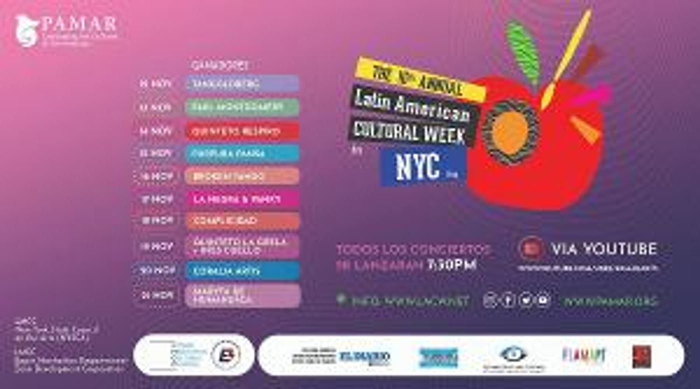 Pan American Musical Art Research to Present The 16th Annual Edition Of The Latin American Cultural Week NYC  Image