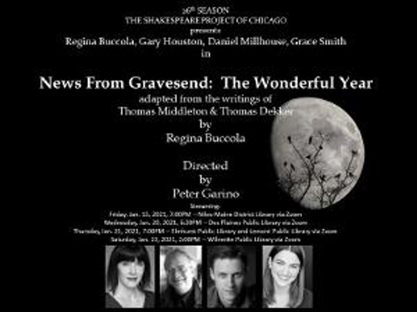 Shakespeare Project Of Chicago Presents Streaming Performances Of NEWS FROM GRAVESEND  Image