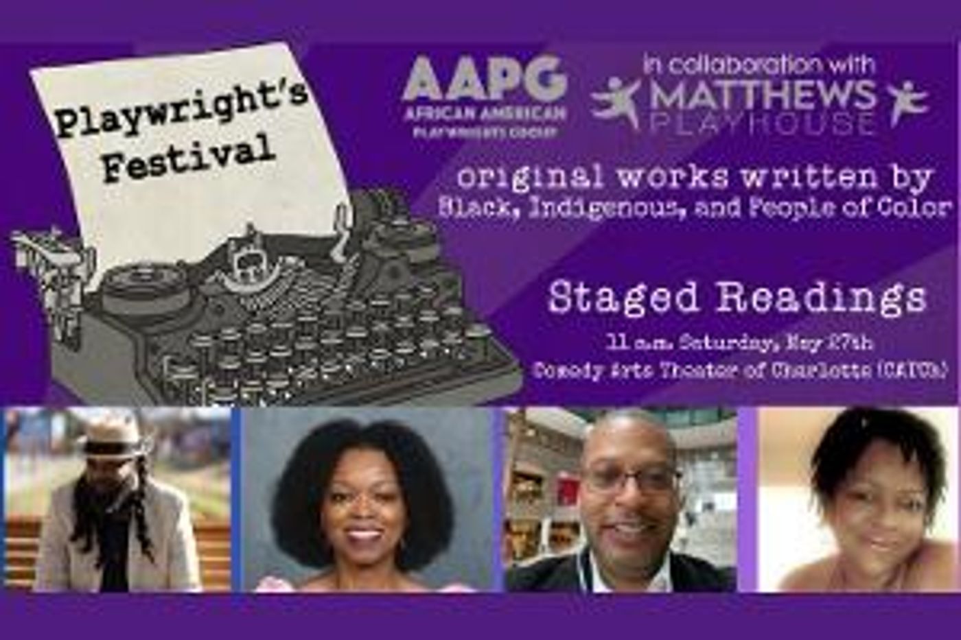 Matthews Playhouse & African American Playwrights Group Announce Semi-Finalists For 2023 Playwrights' Festival  Image