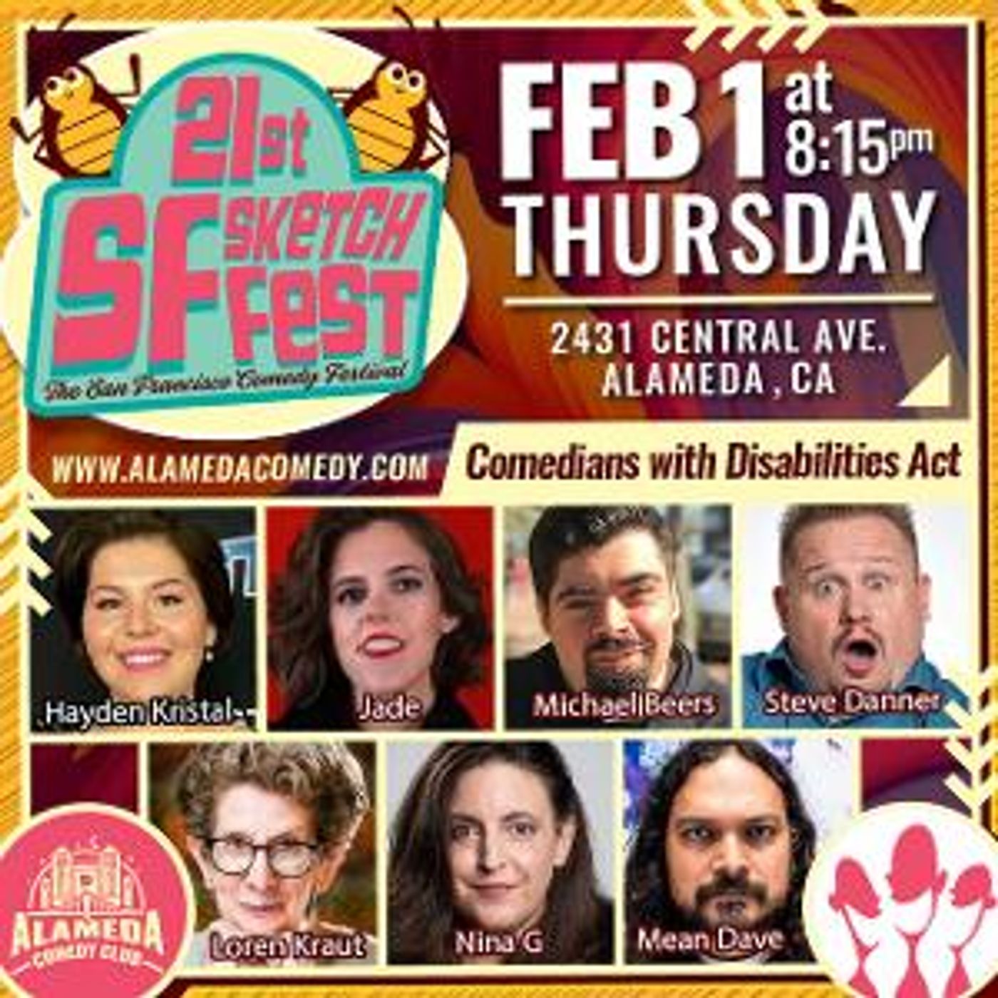 Comedians With Disabilities Act to Make Debut At SF Sketchfest At The Alameda Comedy Club  Image