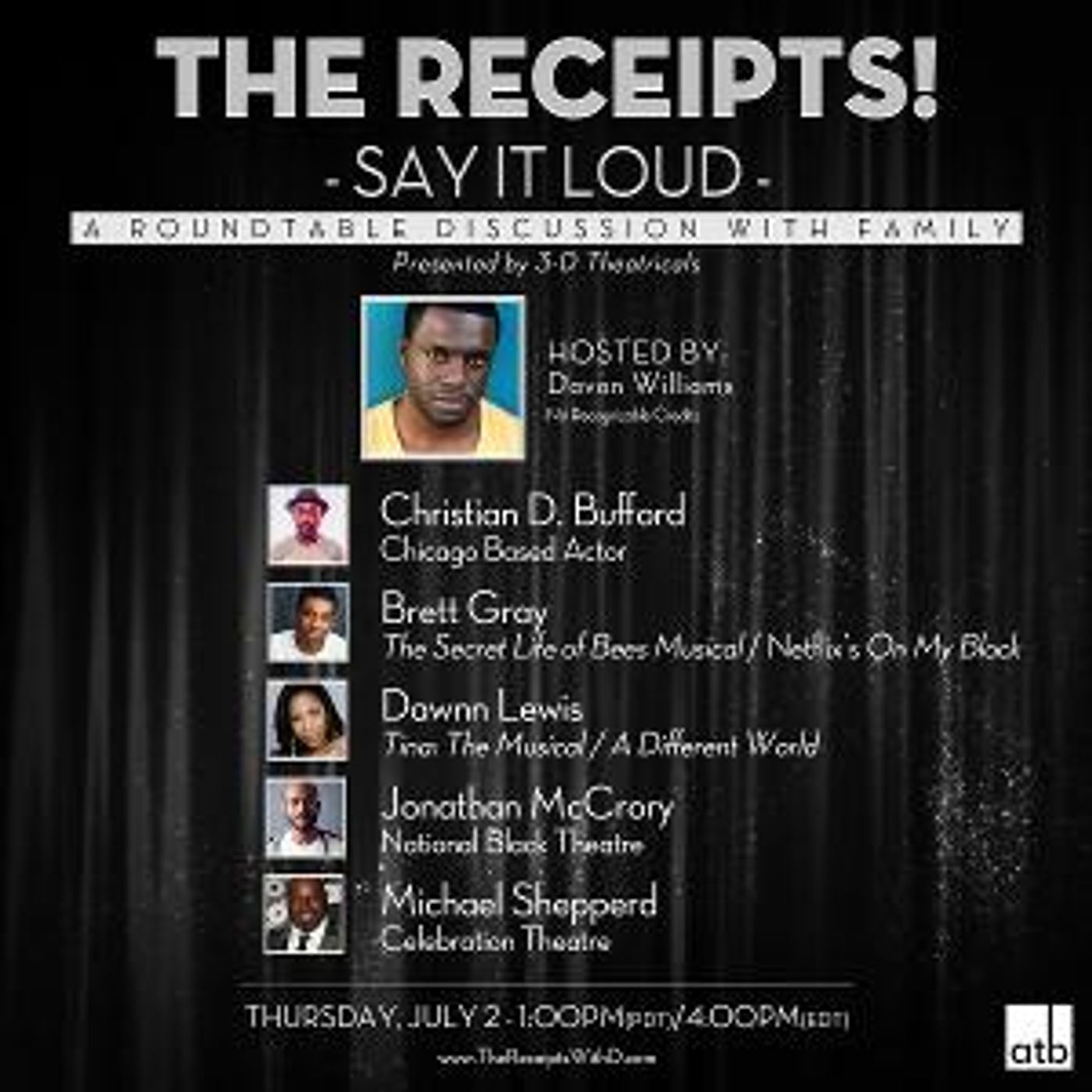 THE RECEIPTS With Davon Williams Returns on Thursday, July 2  Image