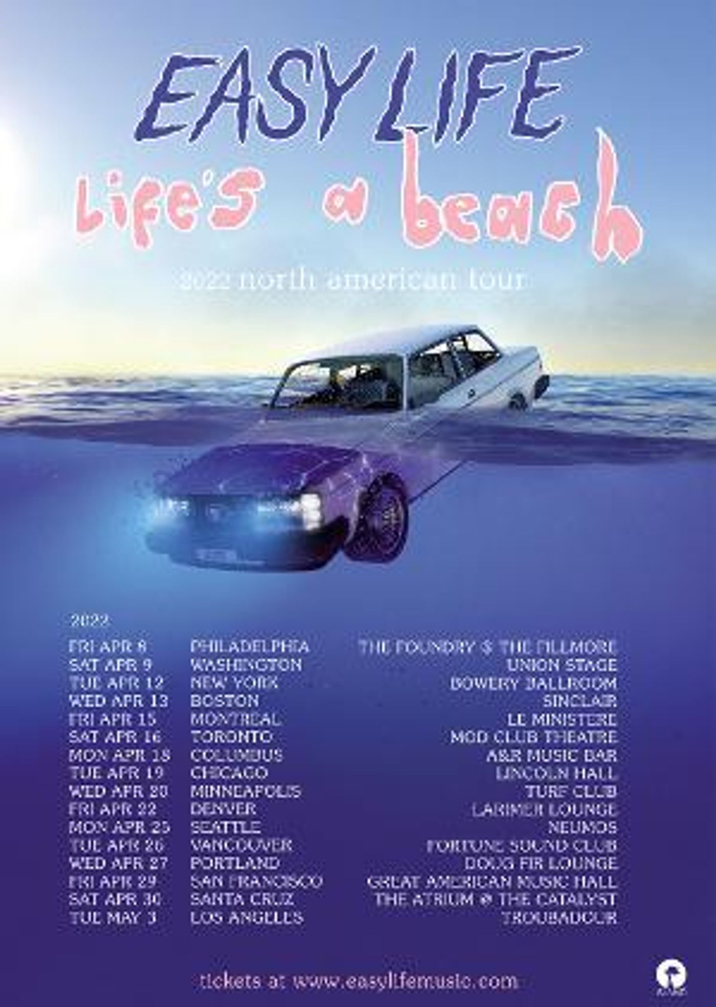 Easy Life Announce 2022 North American Tour  Image
