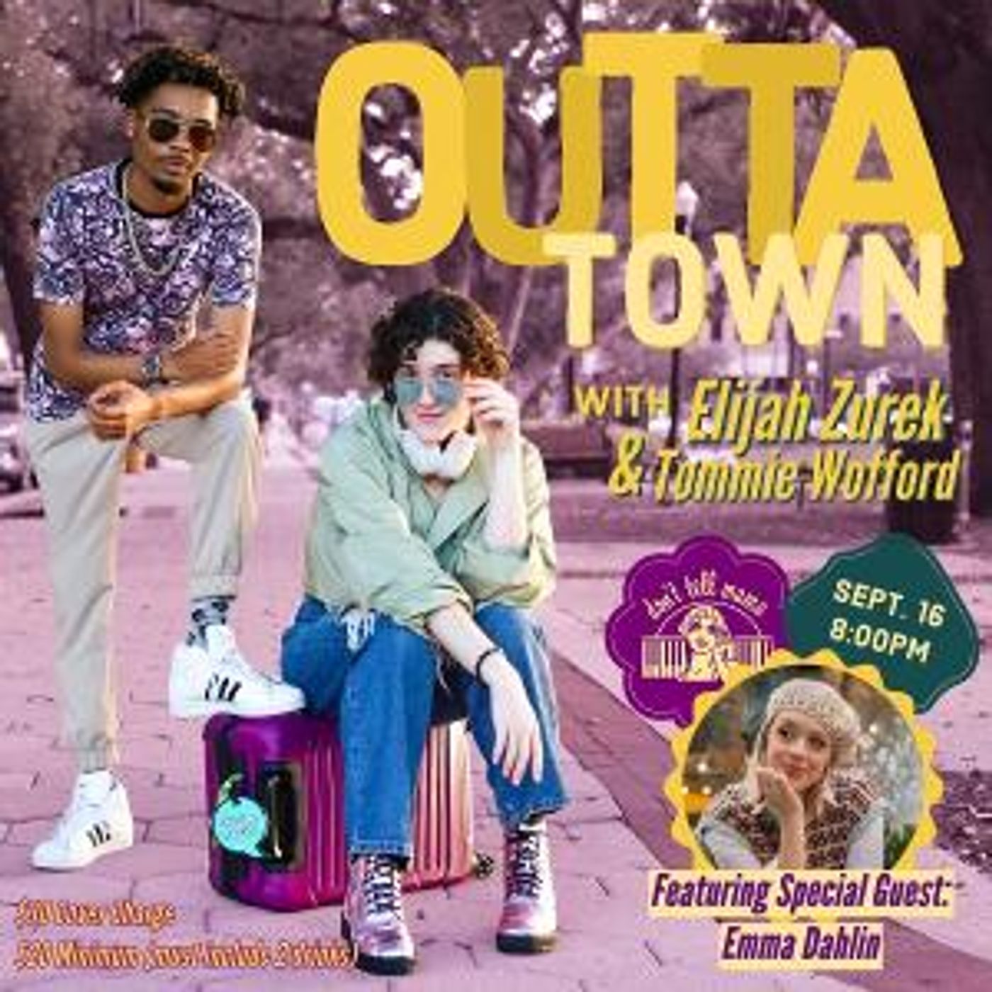 Tommie Wofford and Elijah Zurek Team Up for OUTTA TOWN at Don't Tell Mama This Month  Image