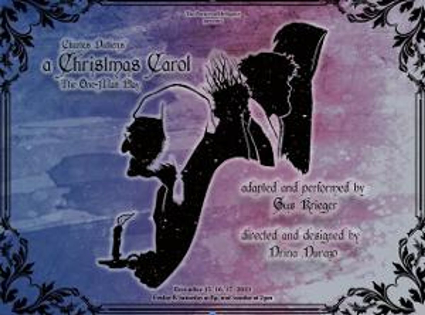 The Porters Of Hellsgate Present A CHRISTMAS CAROL, THE ONE MAN PLAY  Image
