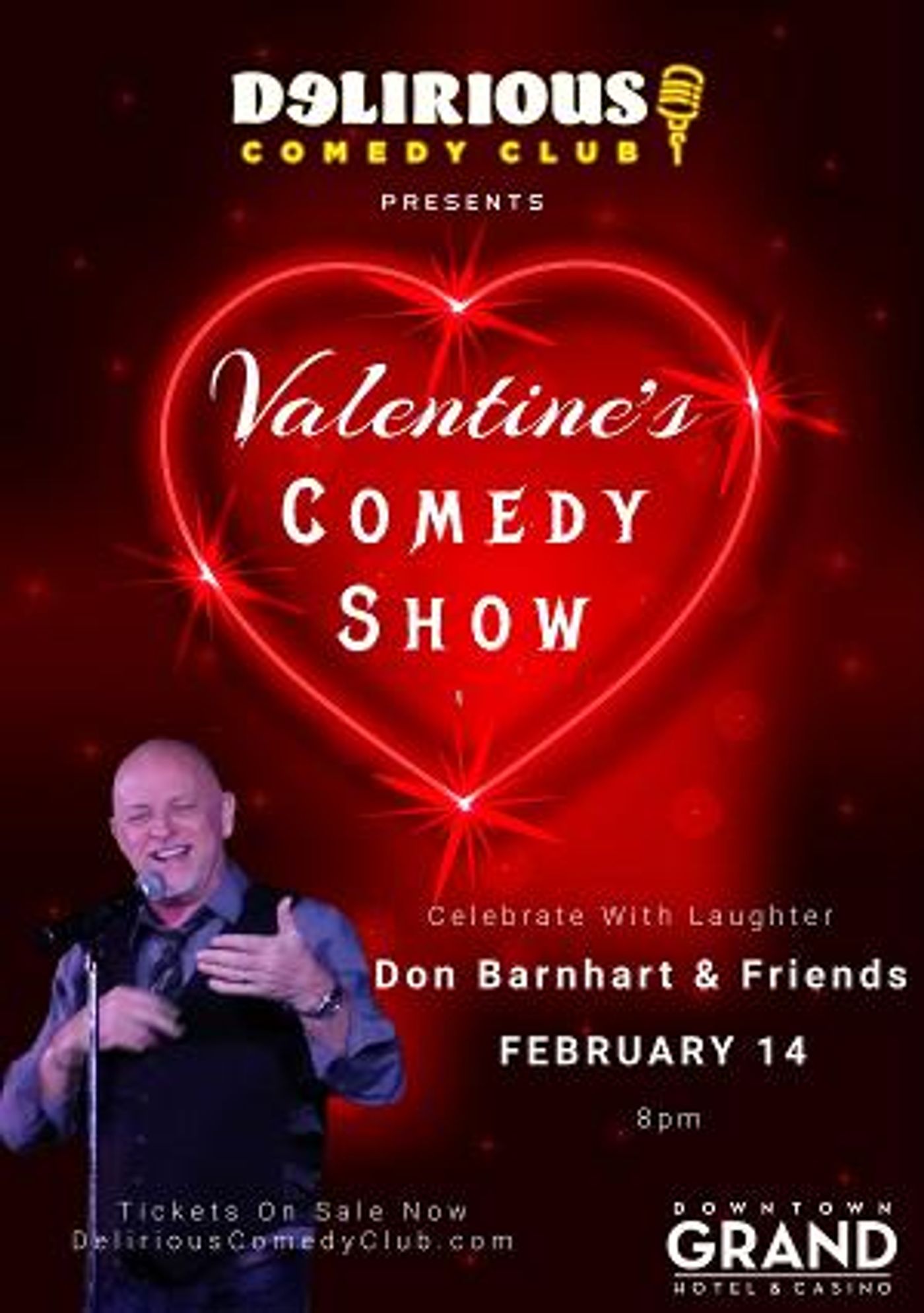 Celebrate Valentine's Day With The Gift Of Laughter At Delirious Comedy Club In Las Vegas  Image