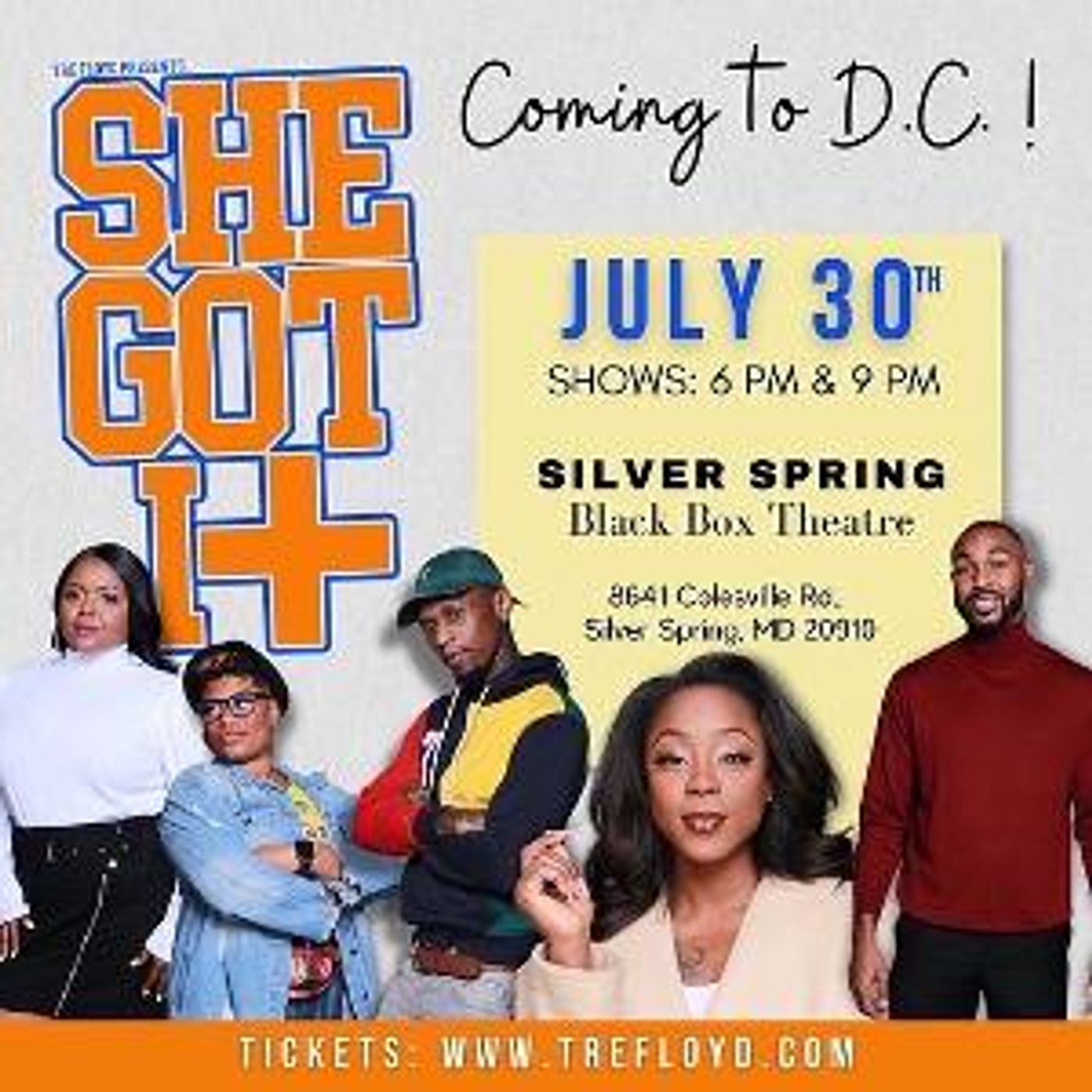 SHE GOT IT Announced At Silver Spring Black Box Theatre, July 30  Image